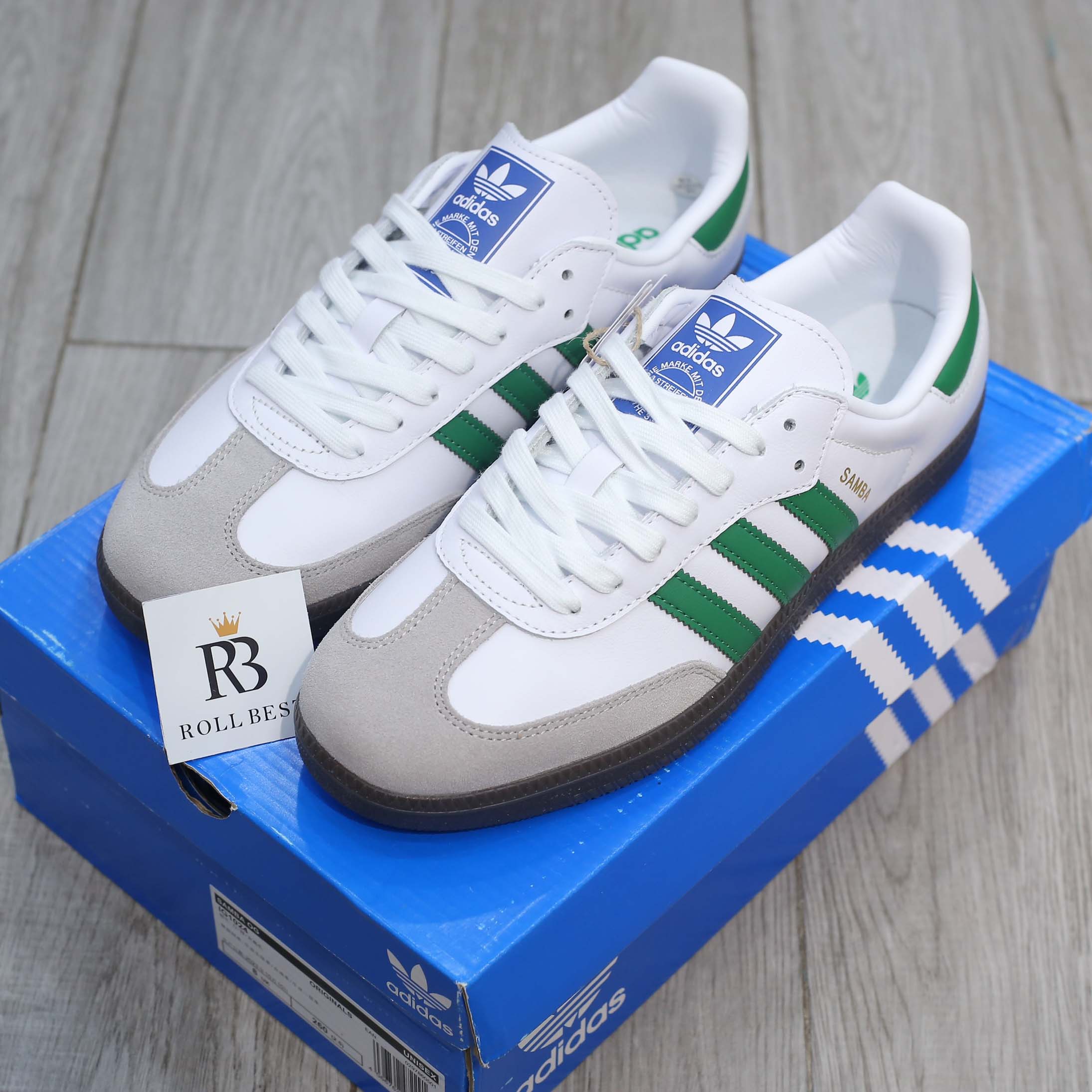 Giày Adidas Samba OG ‘White Green’ Best Quality