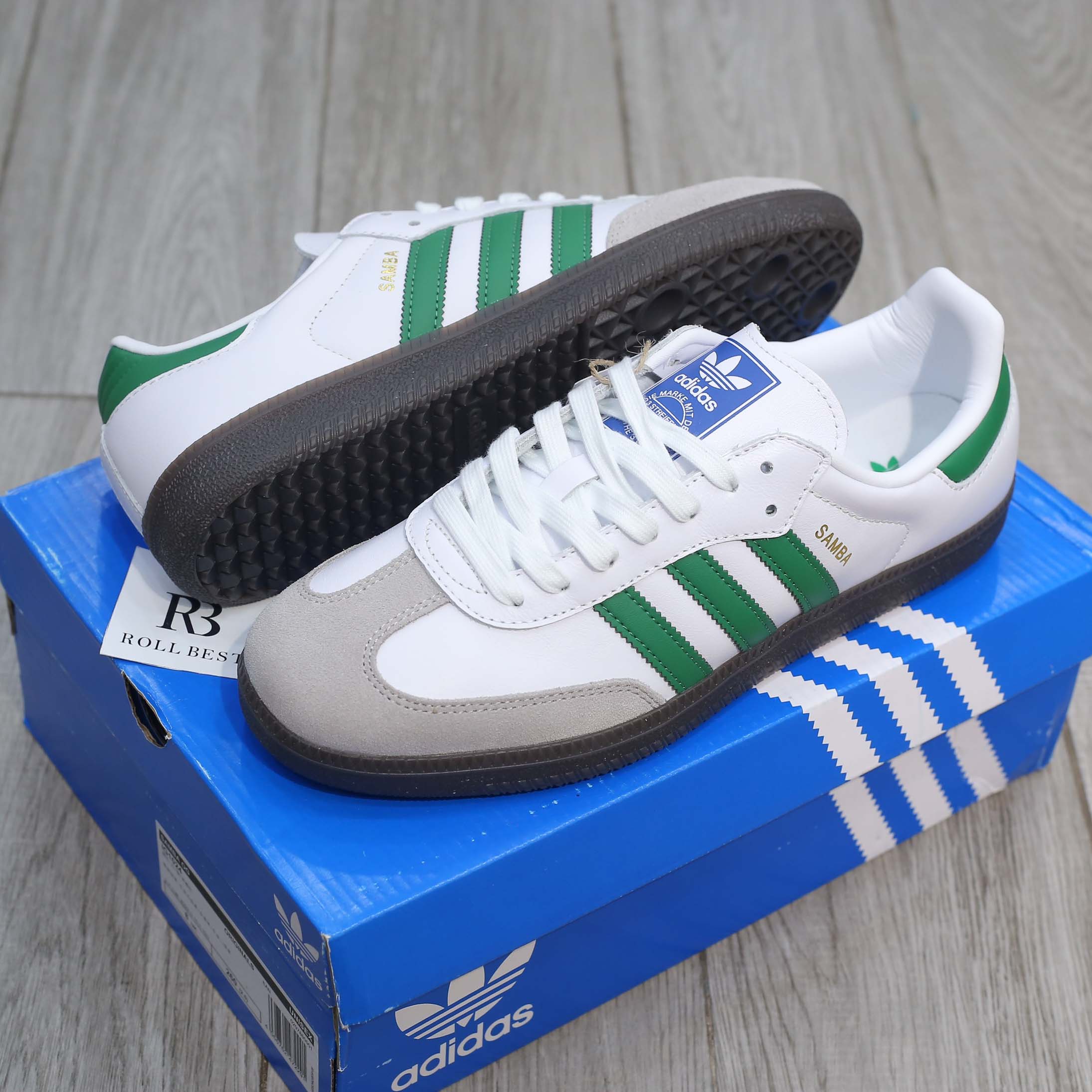 Giày Adidas Samba OG ‘White Green’ Best Quality