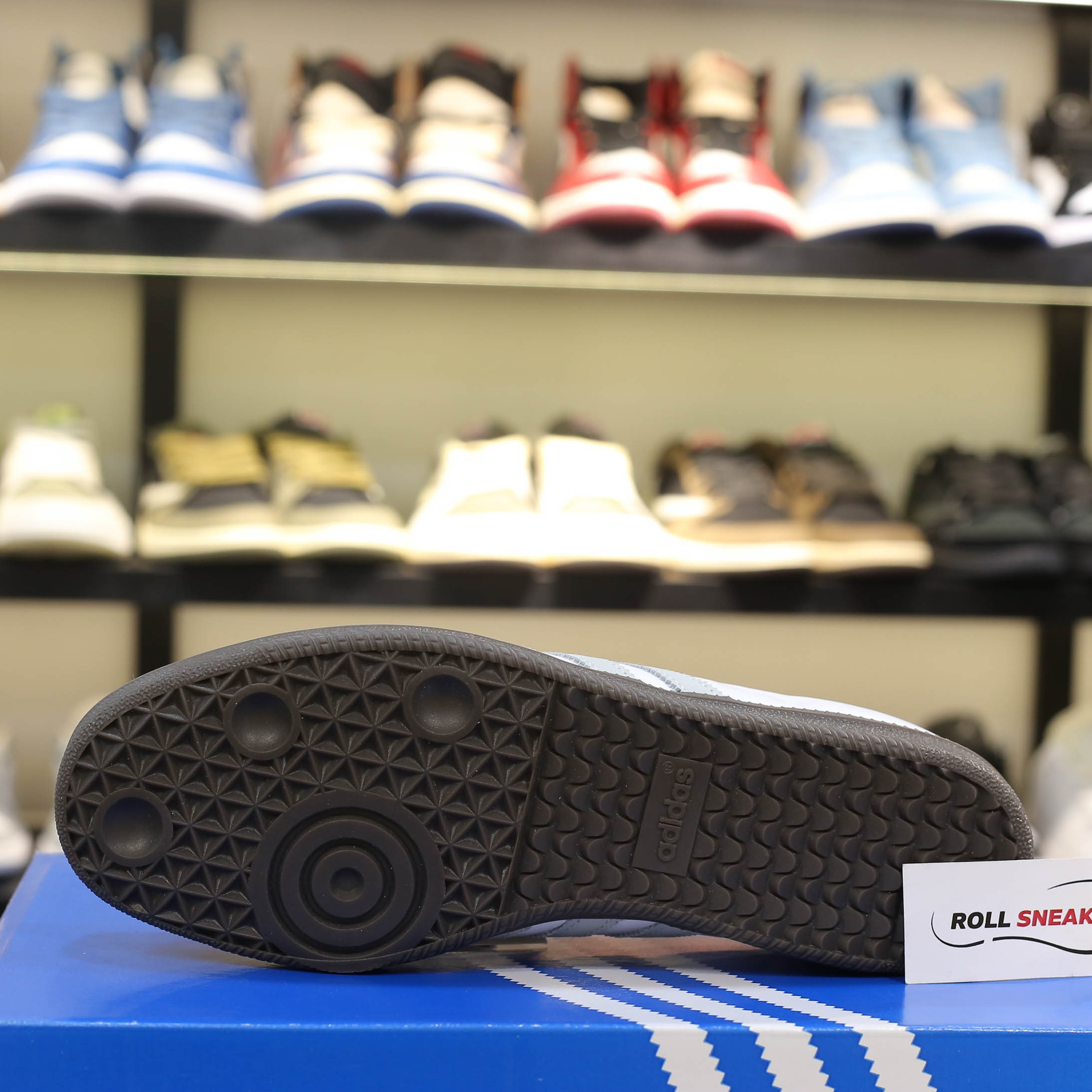 Giày Adidas Samba OG ‘White Halo Blue Gum’ Best Quality