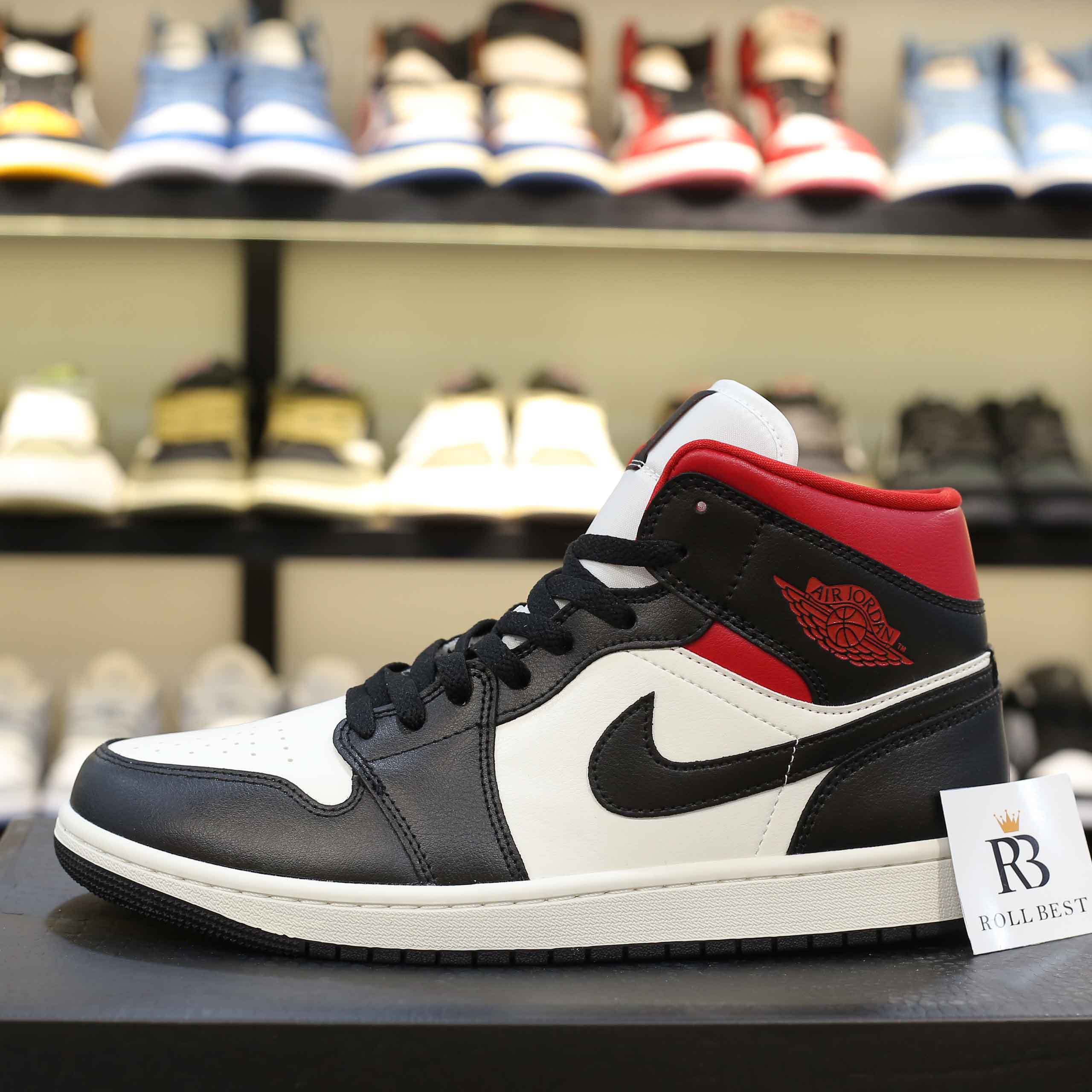 Giày Air Jordan 1 Mid Gym Red Panda Best Quality