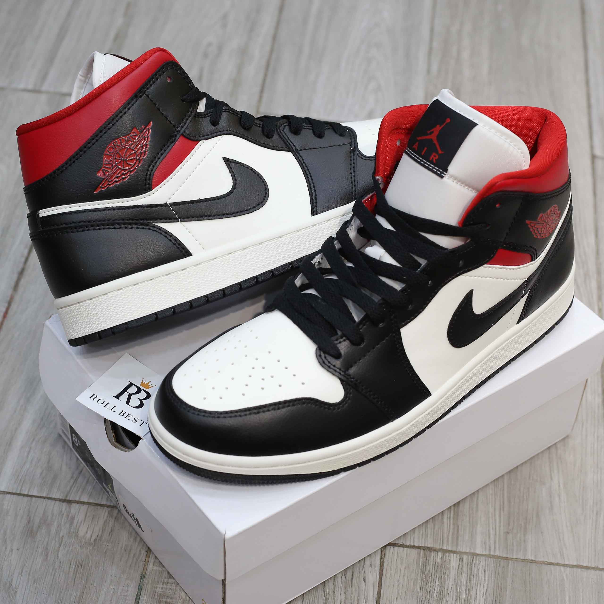 Giày Air Jordan 1 Mid Gym Red Panda Best Quality