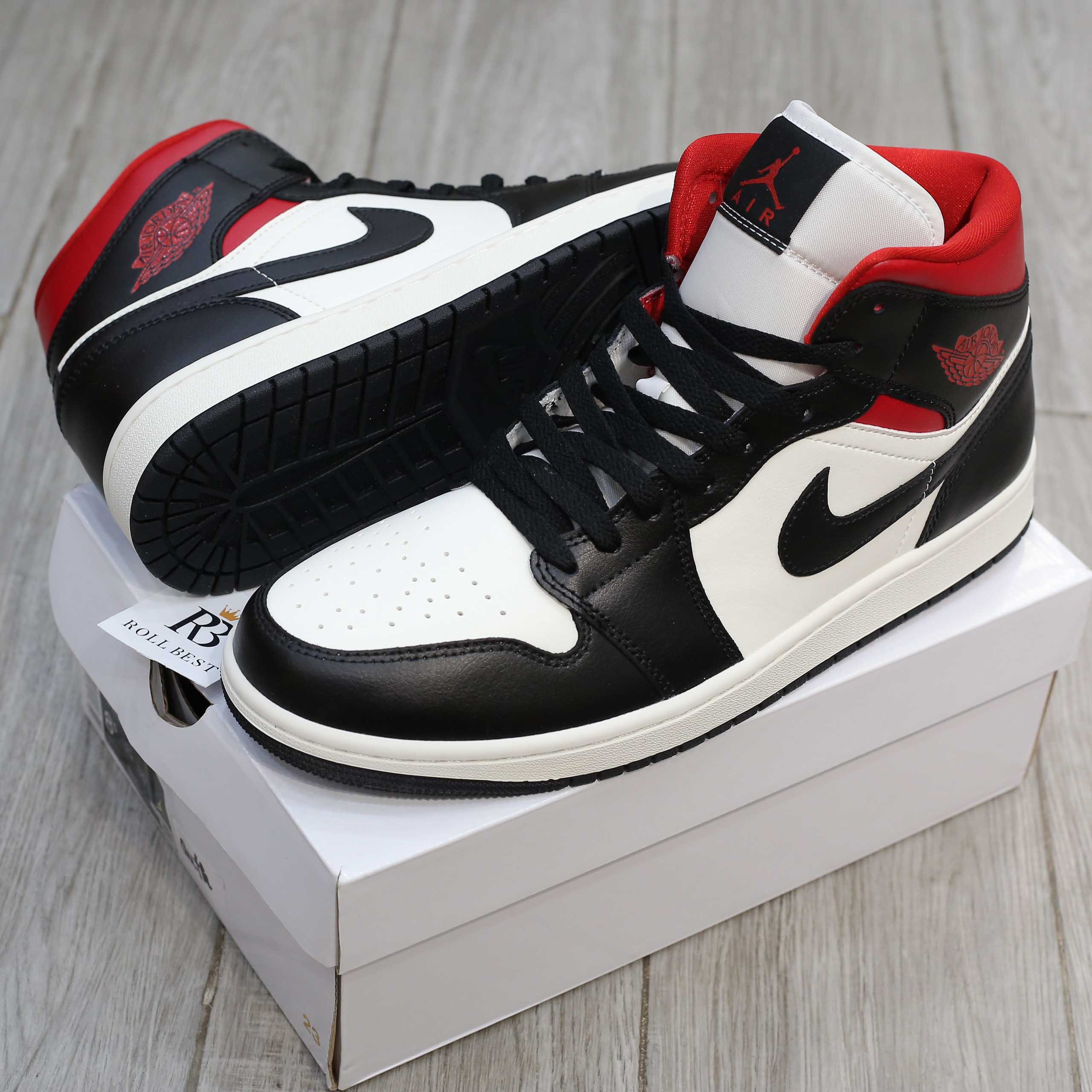 Giày Air Jordan 1 Mid Gym Red Panda Best Quality