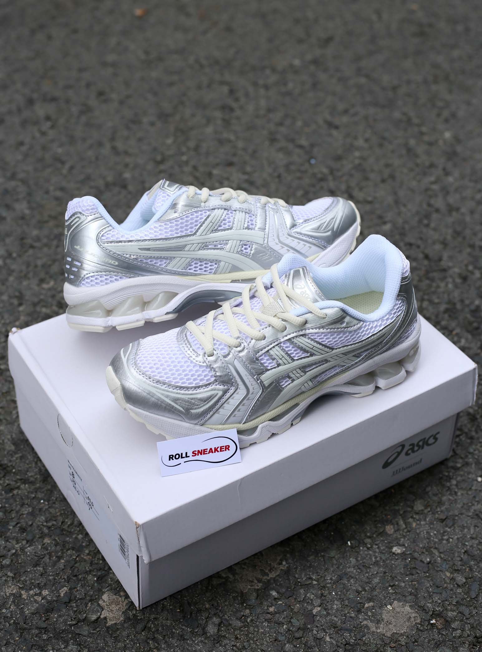 Giày Asics x JJJJound Gel-Kayano 14 ‘Silver White’ Best Quality