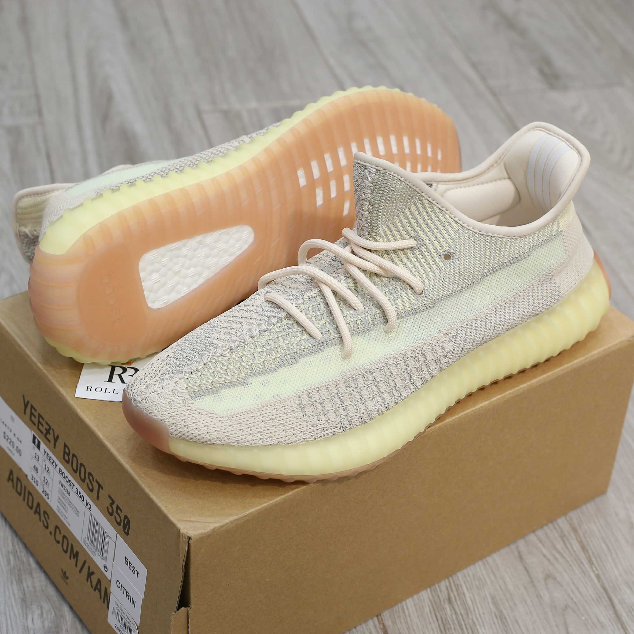 Giày Giày Adidas Yeezy 350 V2 Citrin Best Quality