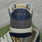 Giày Gucci GG Screener Grey Xám Da Lộn Suede Chuẩn 99% Auth