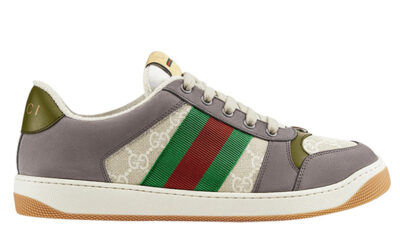 Giày Gucci Screener GG Supreme Beige And White Canvas Best Quality