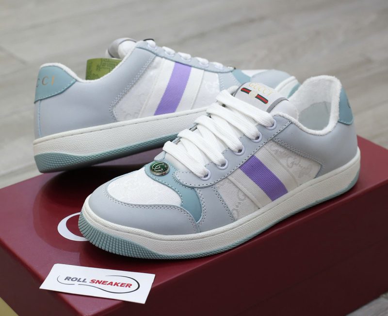Giày Gucci Screener ‘Light Blue Lilac’ Chuẩn 99% Auth