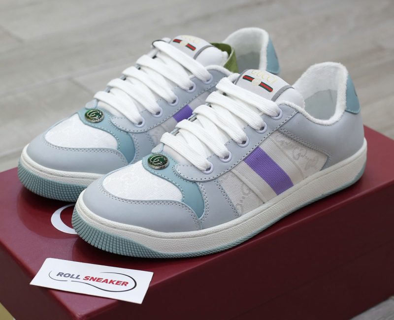 Giày Gucci Screener ‘Light Blue Lilac’ Chuẩn 99% Auth