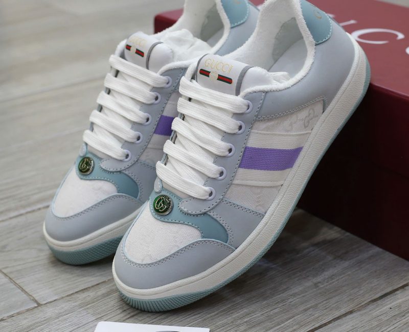 Giày Gucci Screener ‘Light Blue Lilac’ Chuẩn 99% Auth