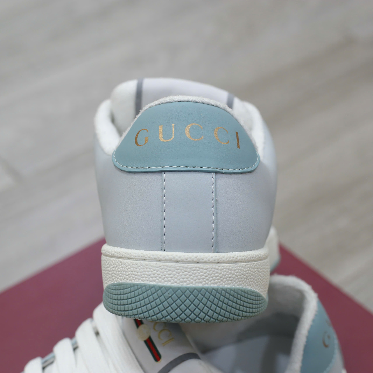 Giày Gucci Screener ‘Light Blue Lilac’ Chuẩn 99% Auth