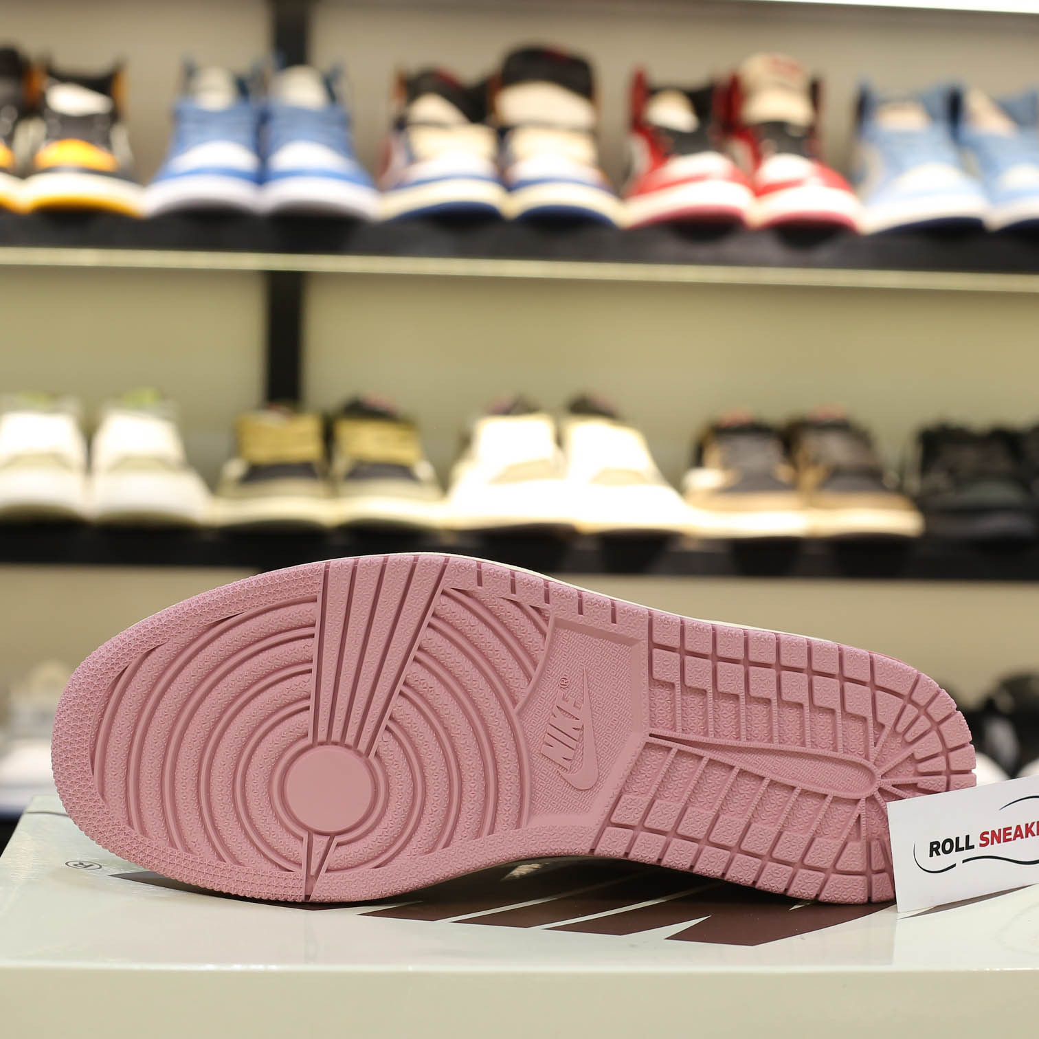 Giày Jordan 1 Low OG Travis Scott Pink Shy Like Auth