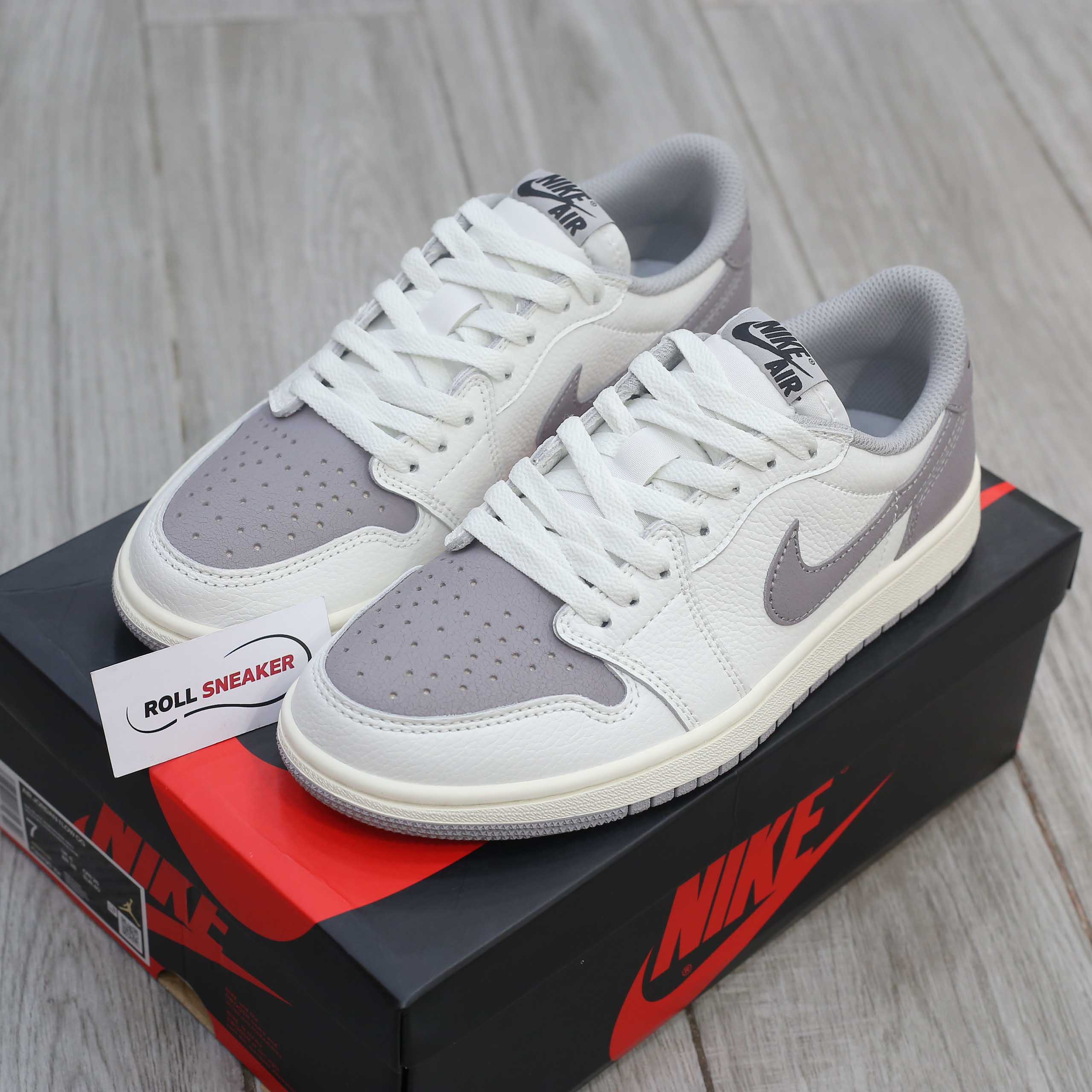 Giày Jordan 1 Retro Low OG Atmosphere Grey Like Auth