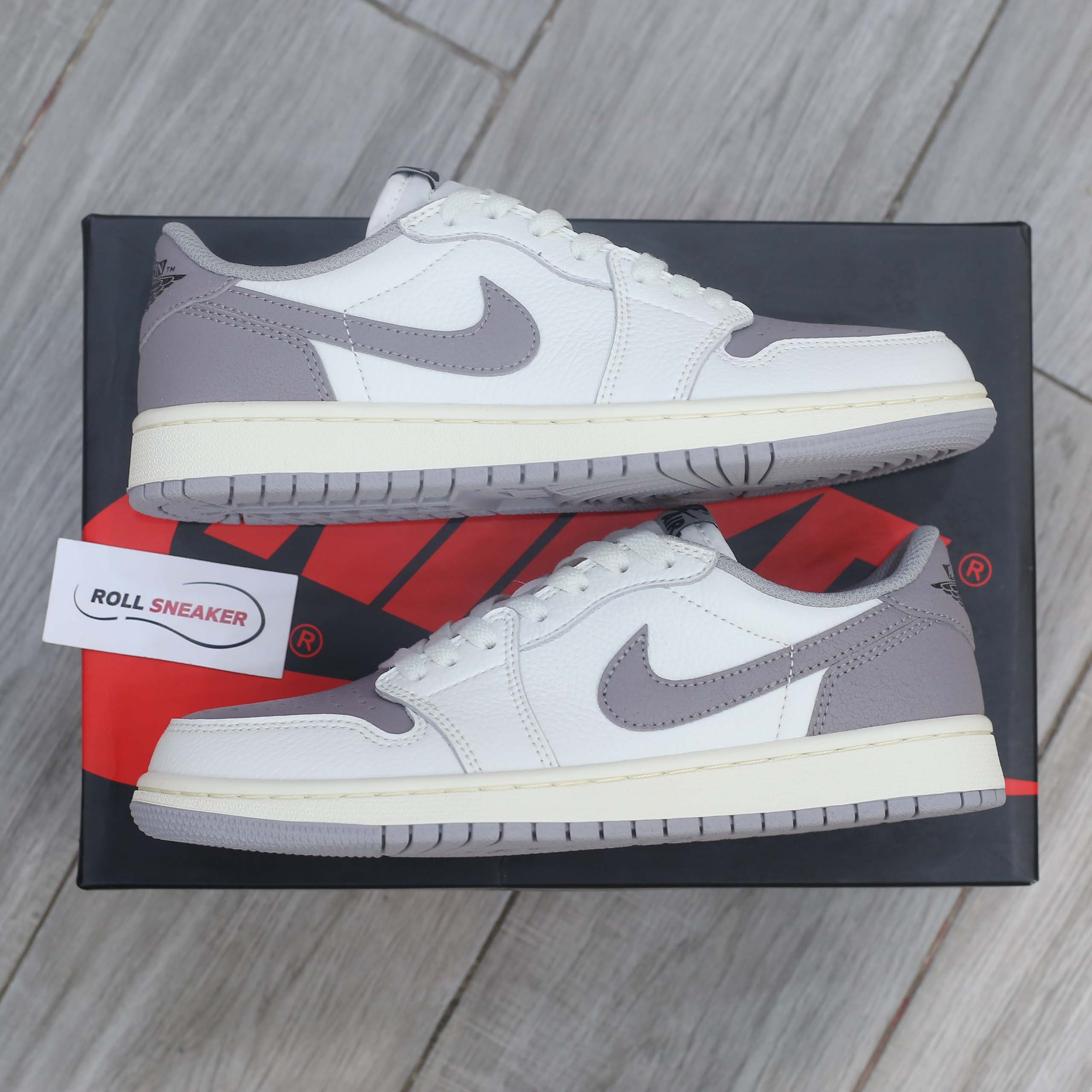 Giày Jordan 1 Retro Low OG Atmosphere Grey Like Auth