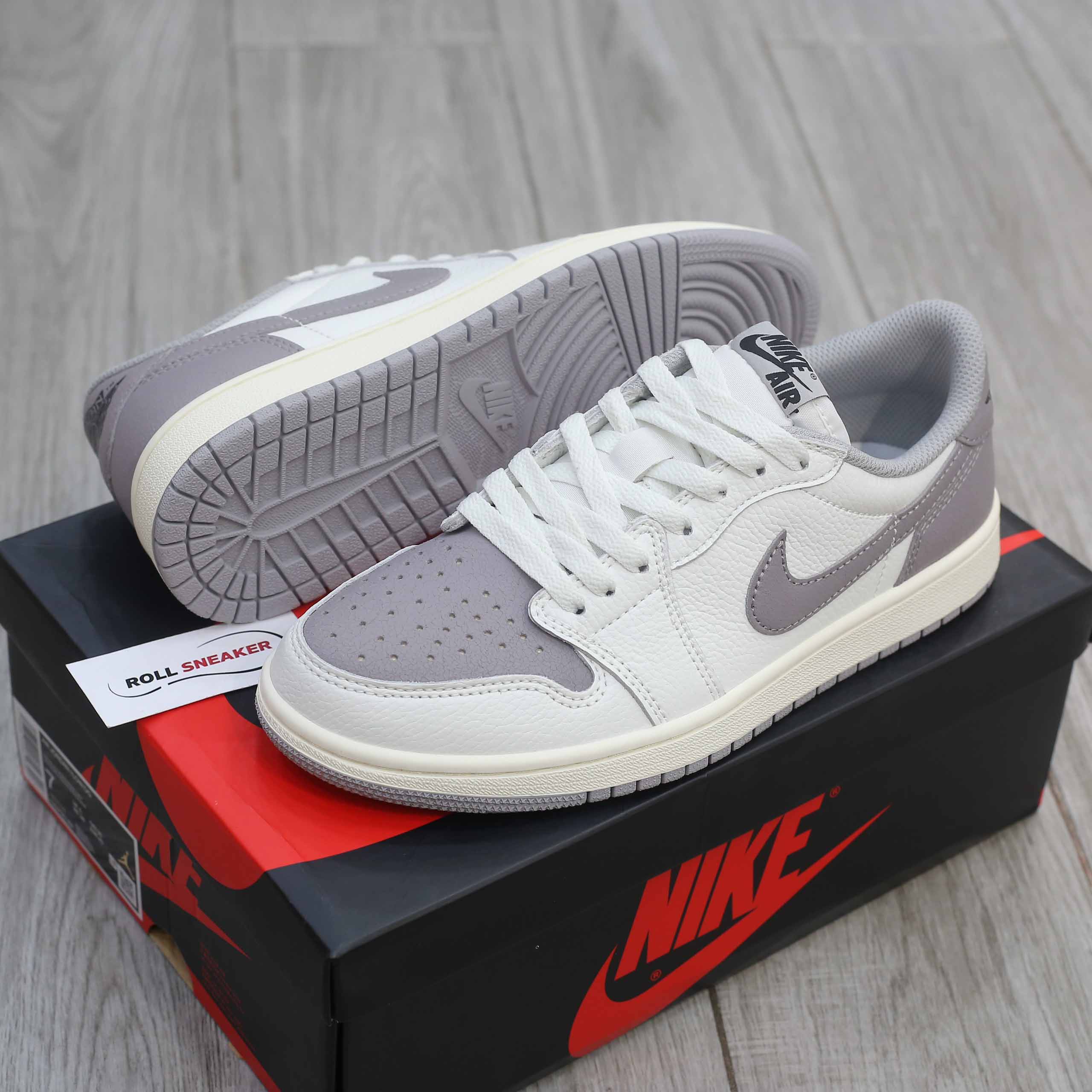 Giày Jordan 1 Retro Low OG Atmosphere Grey Like Auth