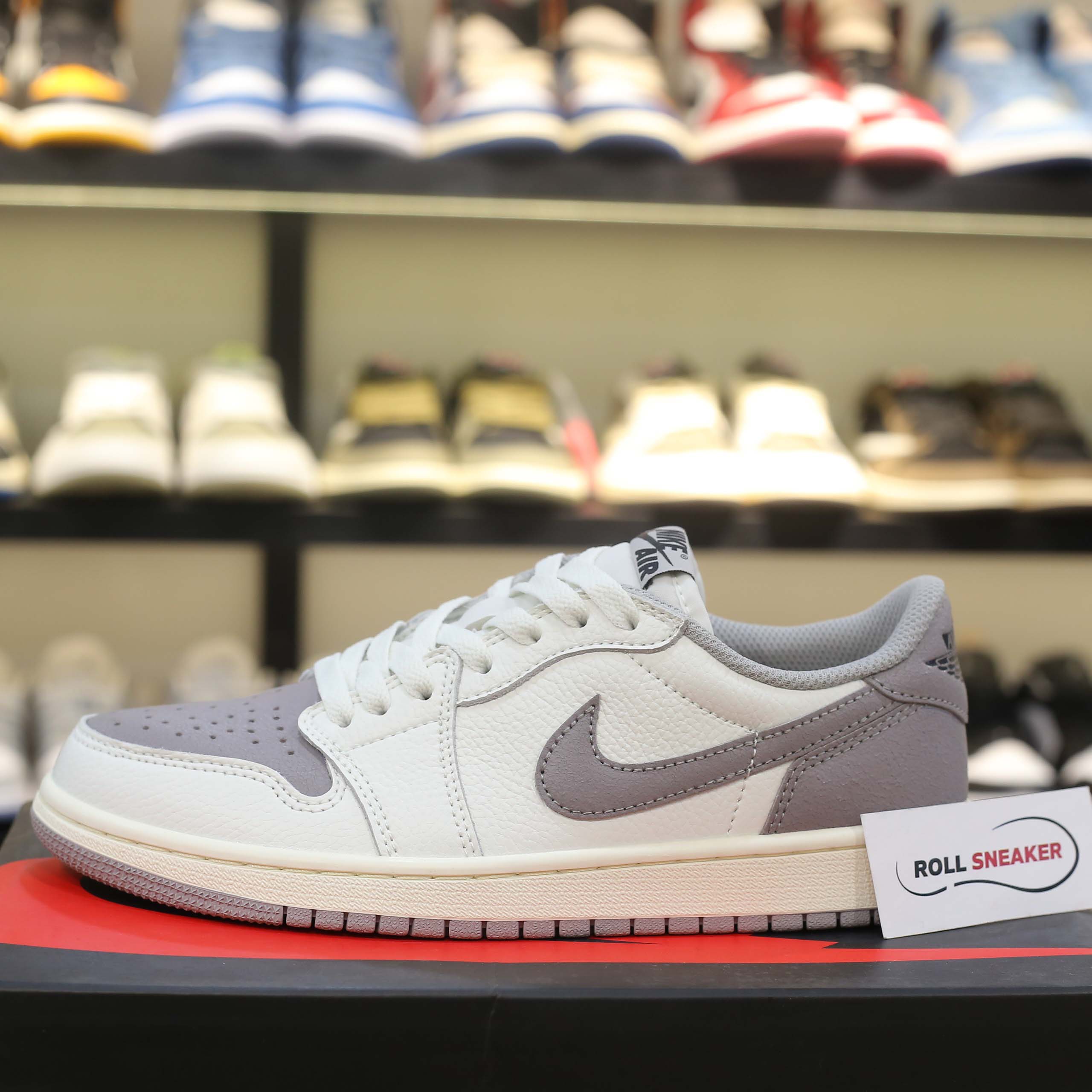 Giày Jordan 1 Retro Low OG Atmosphere Grey Like Auth