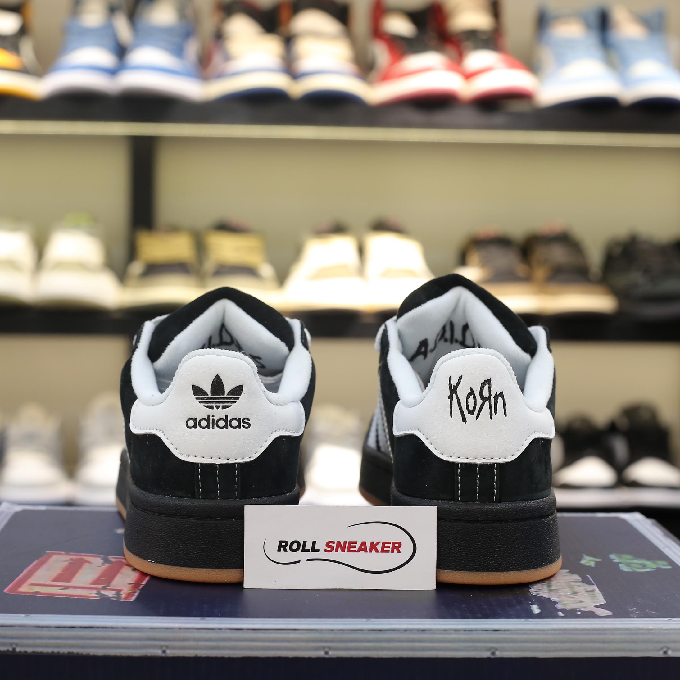 Giày Korn x Adidas Campus 00s ‘Black Gum’ Like Auth