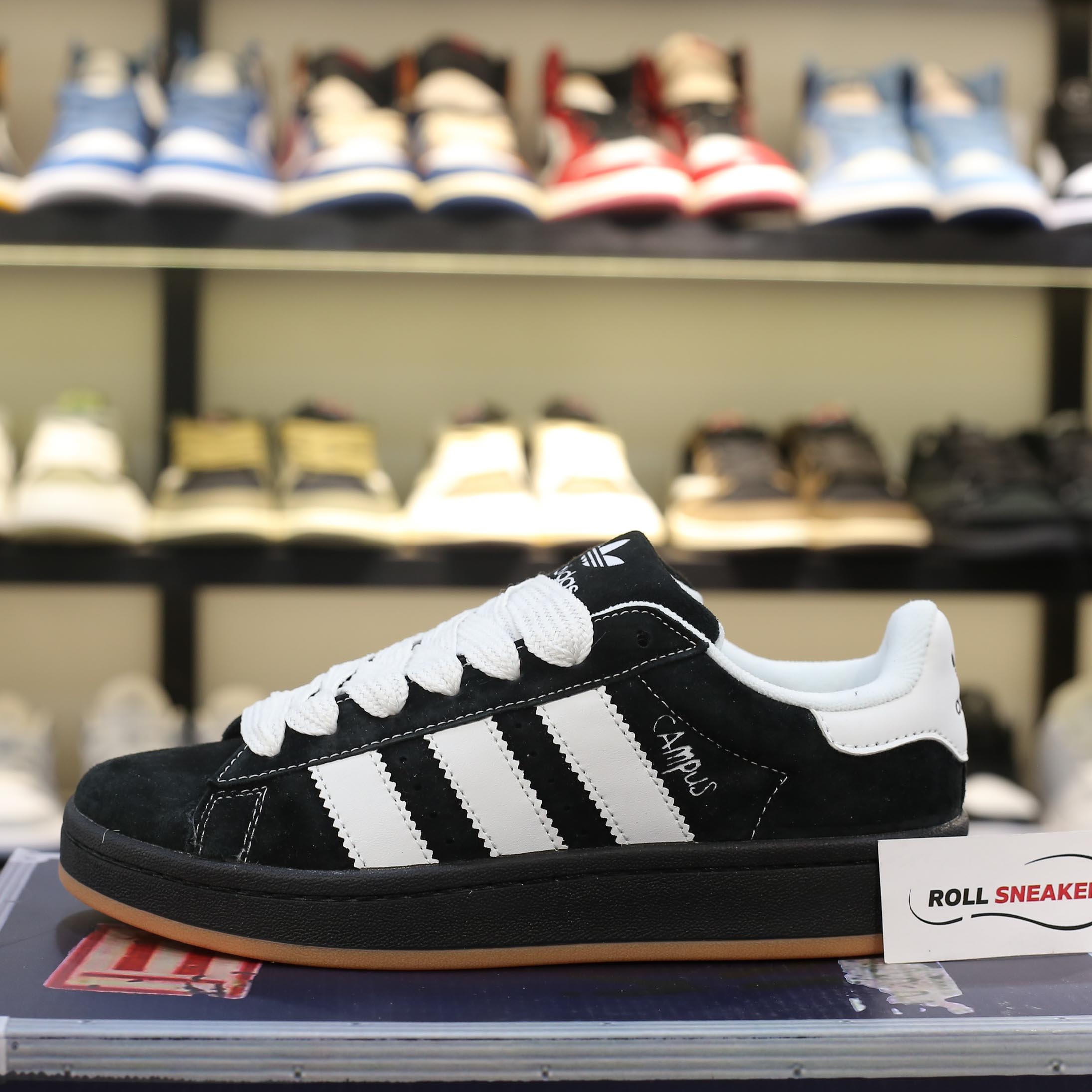 Giày Korn x Adidas Campus 00s ‘Black Gum’ Like Auth