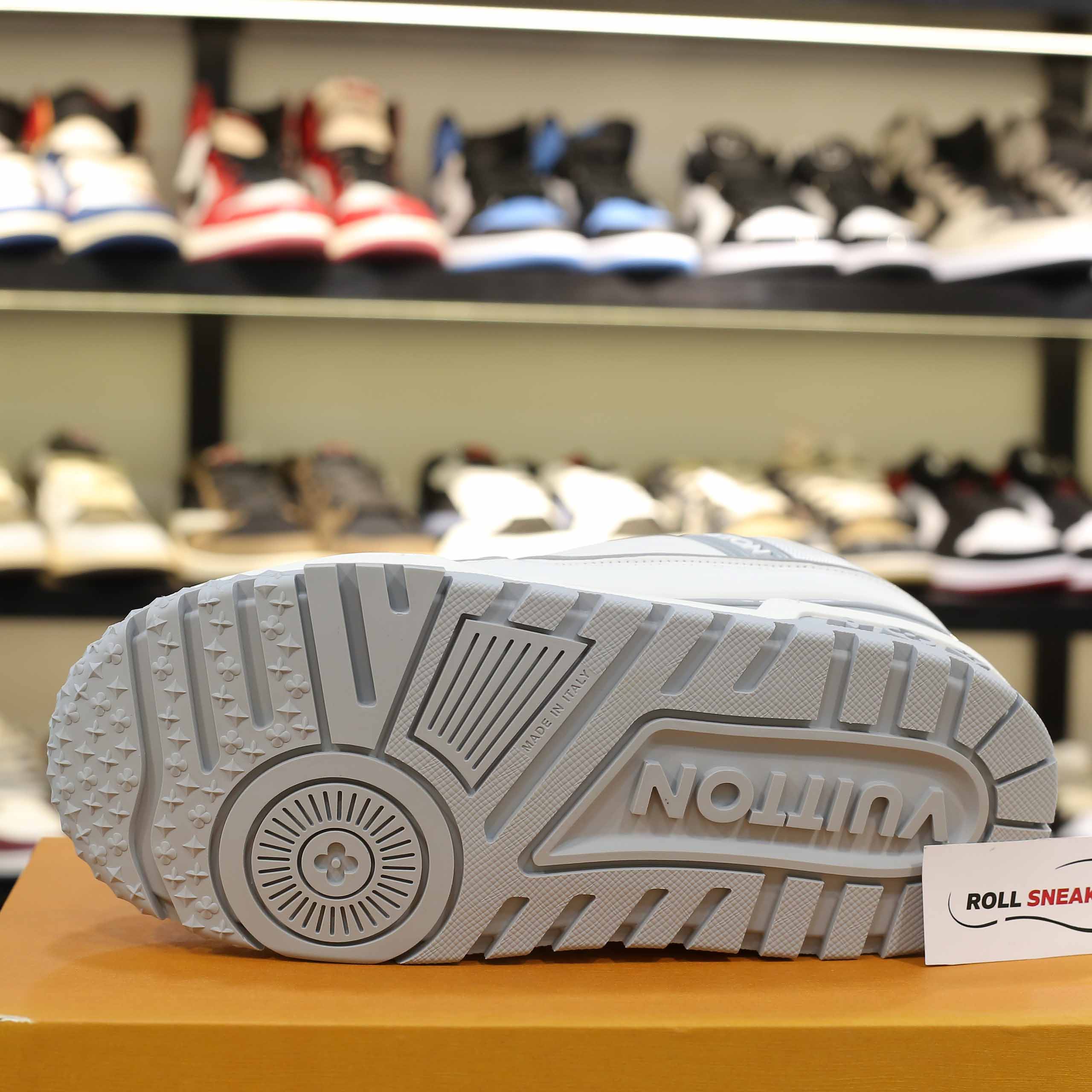 Giày Louis Vuitton LV Trainer Maxi White Grey Best Quality