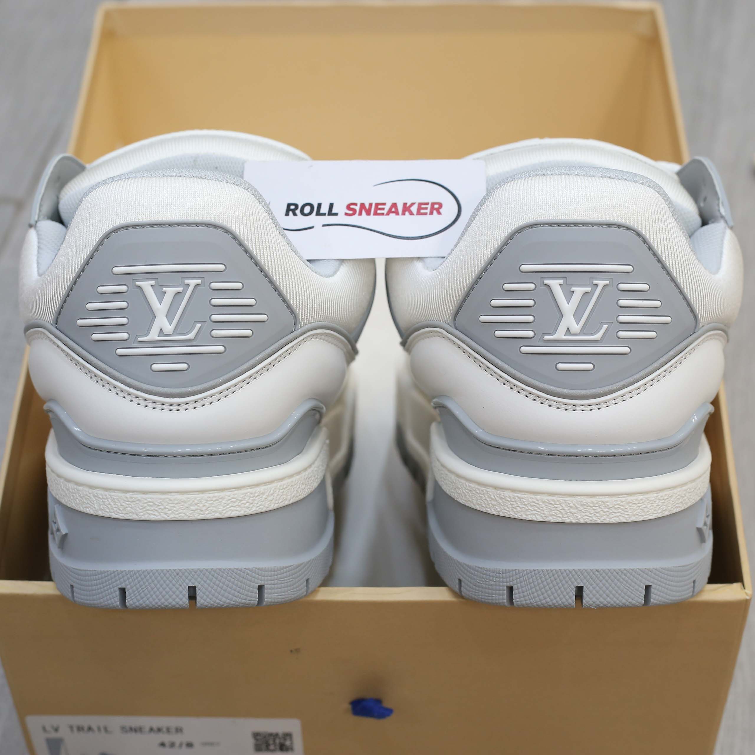 Giày Louis Vuitton LV Trainer Maxi White Grey Best Quality