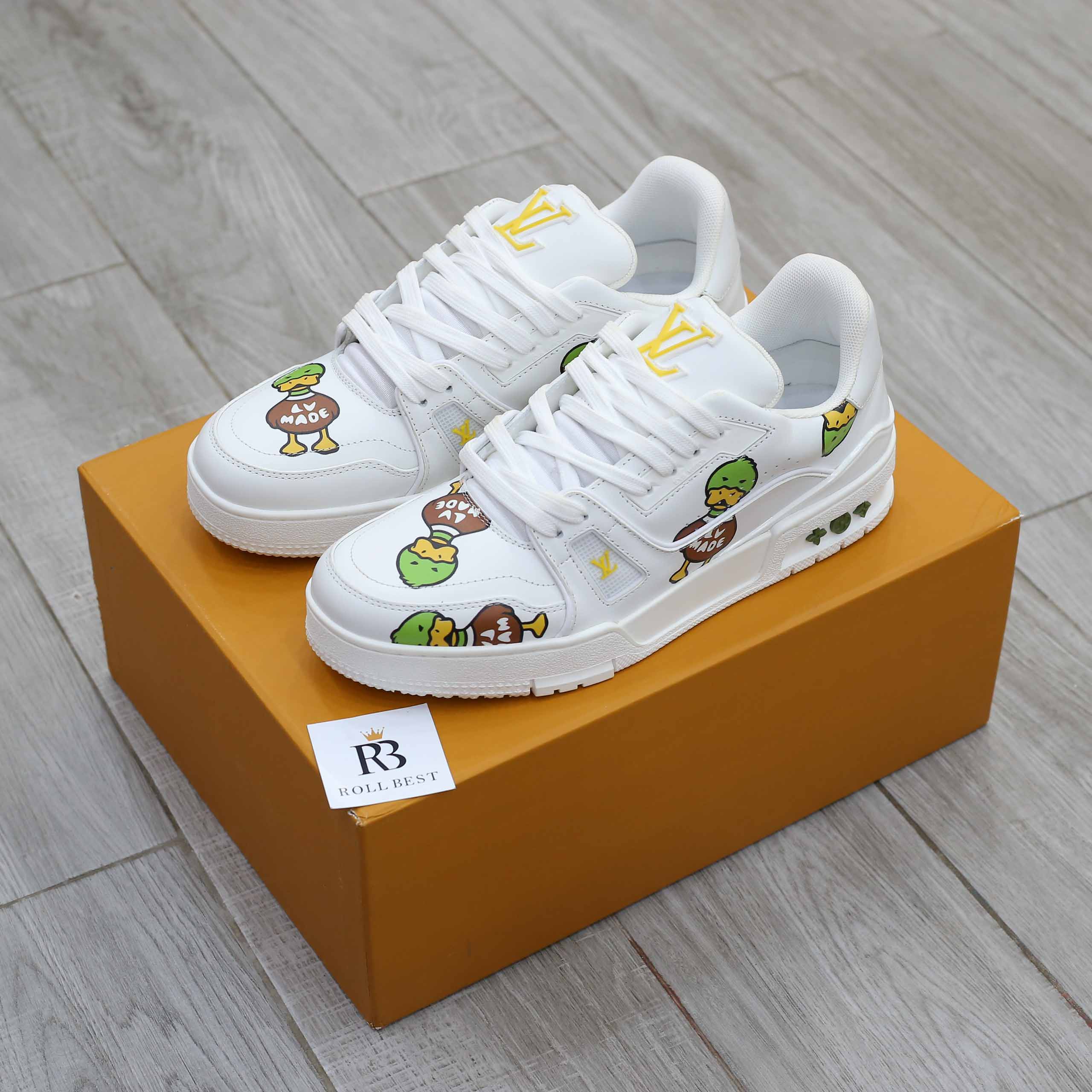 Giày Louis Vuitton LV Trainer x Nigo Duck Best Quality