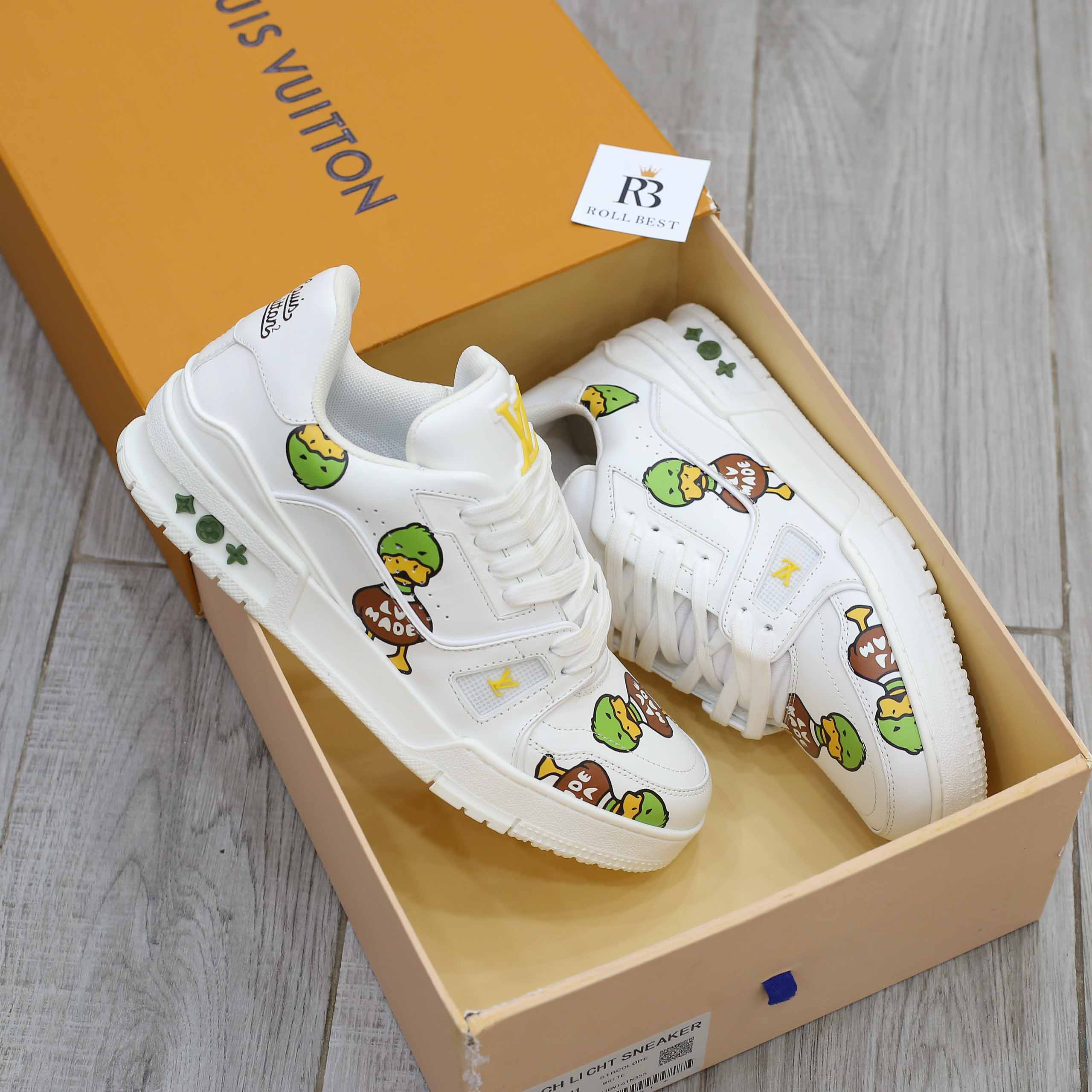 Giày Louis Vuitton LV Trainer x Nigo Duck Best Quality