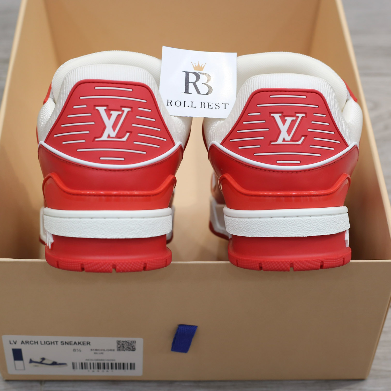 Giày Louis Vuitton Trainer Red White Best Quality