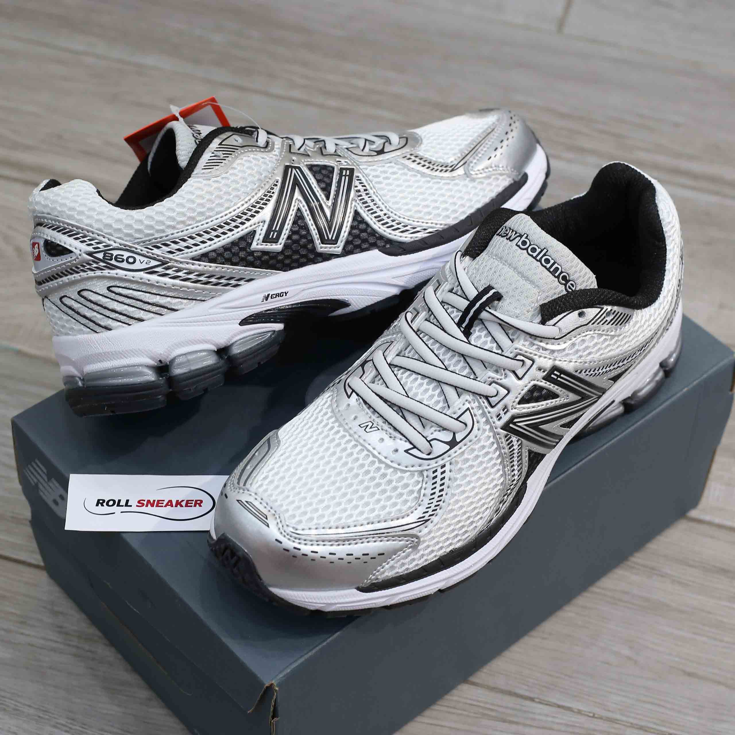Giày New Balance 860v2 Black White Silver Like Auth