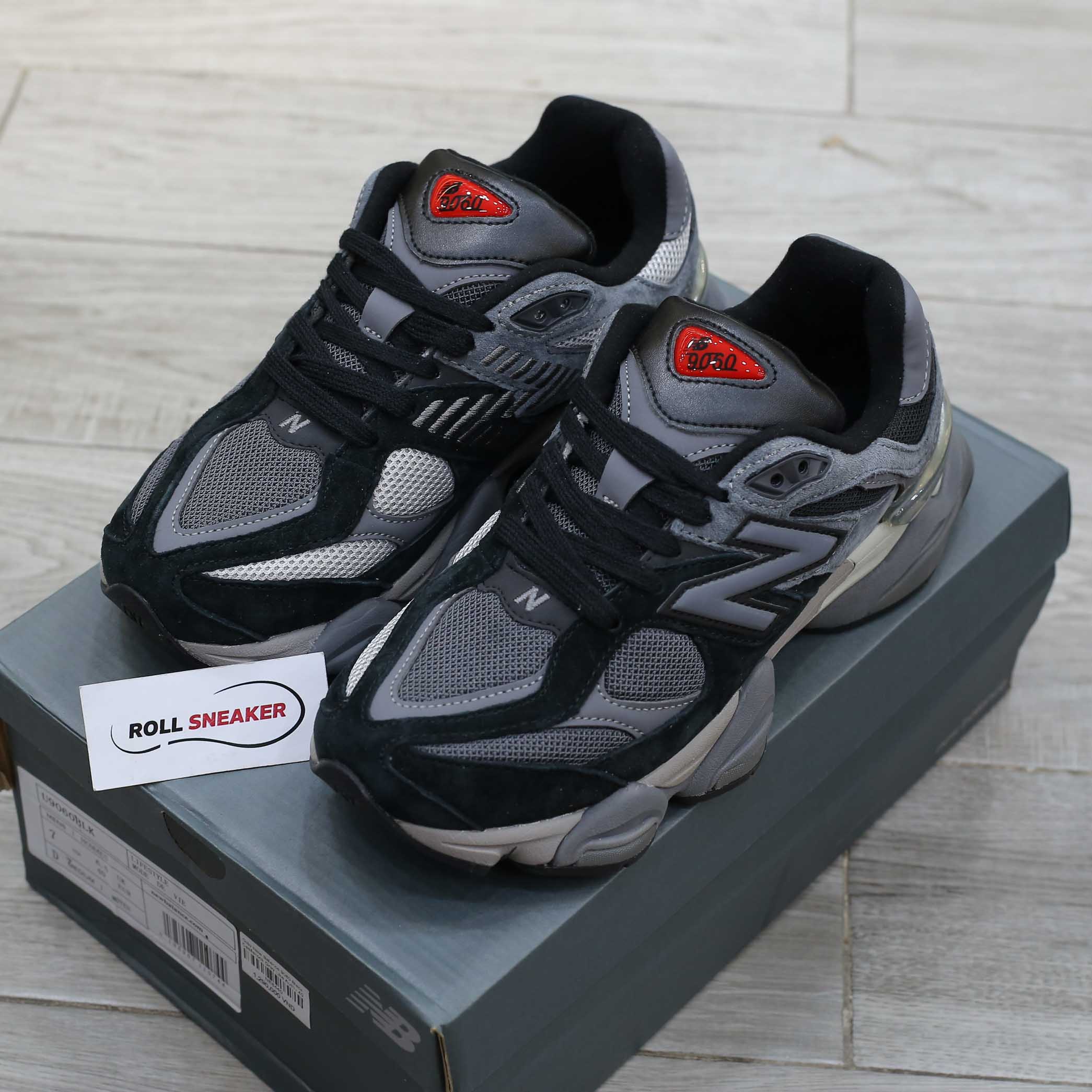 Giày New Balance 9060 Black Castlerock Grey Like Auth