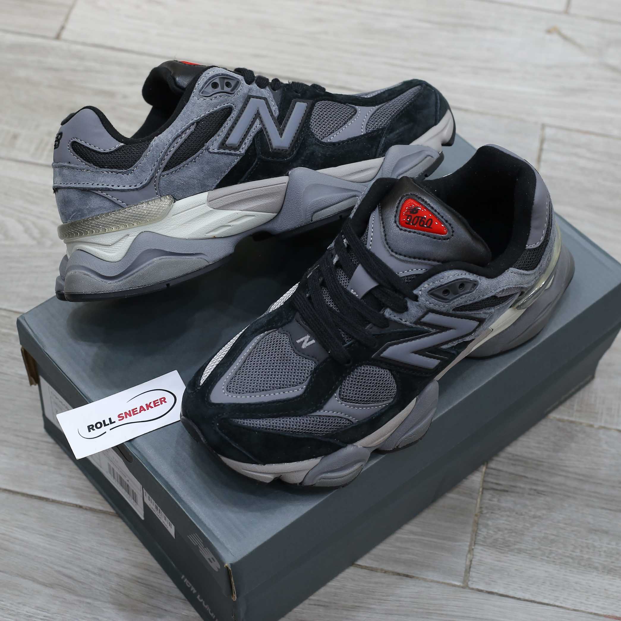 Giày New Balance 9060 Black Castlerock Grey Like Auth