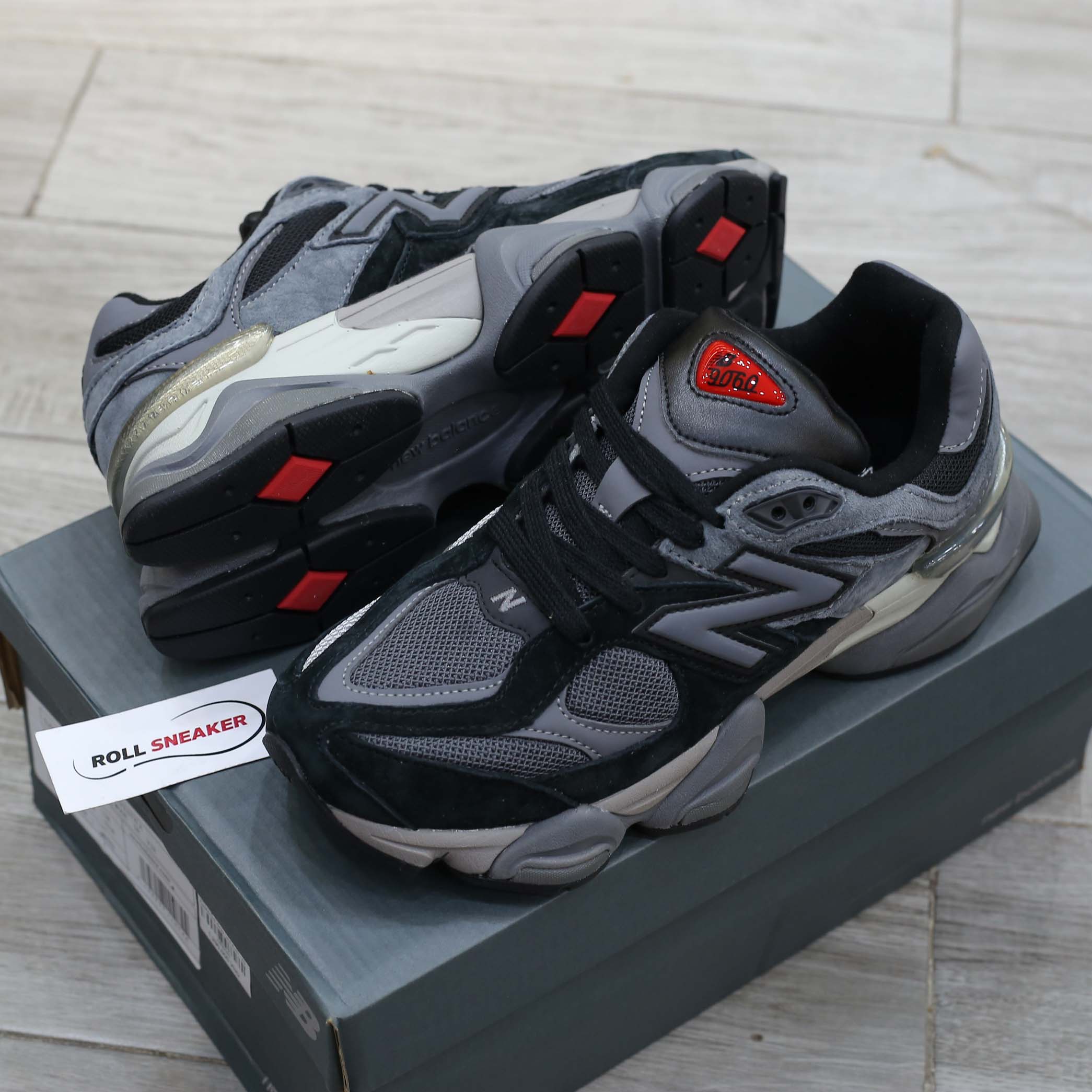 Giày New Balance 9060 Black Castlerock Grey Like Auth