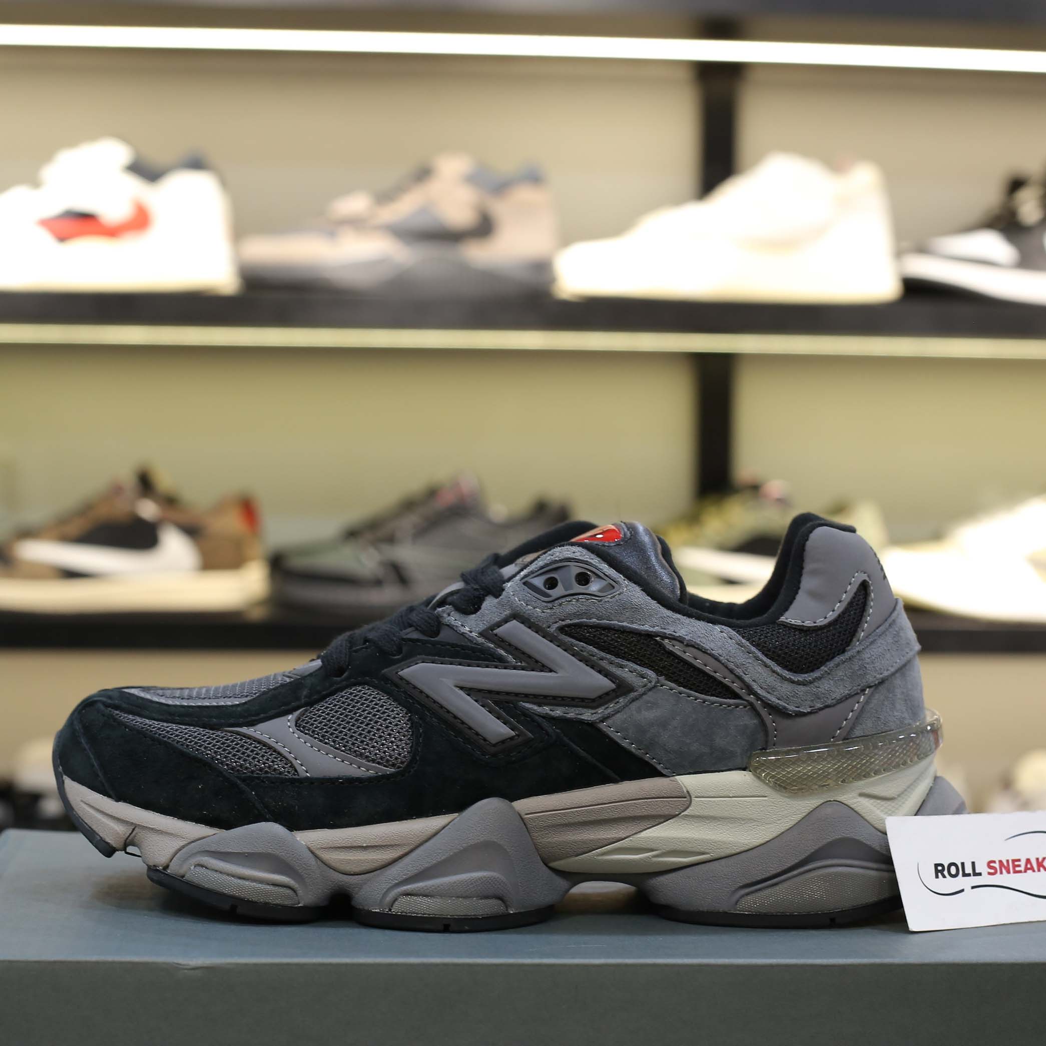 Giày New Balance 9060 Black Castlerock Grey Like Auth