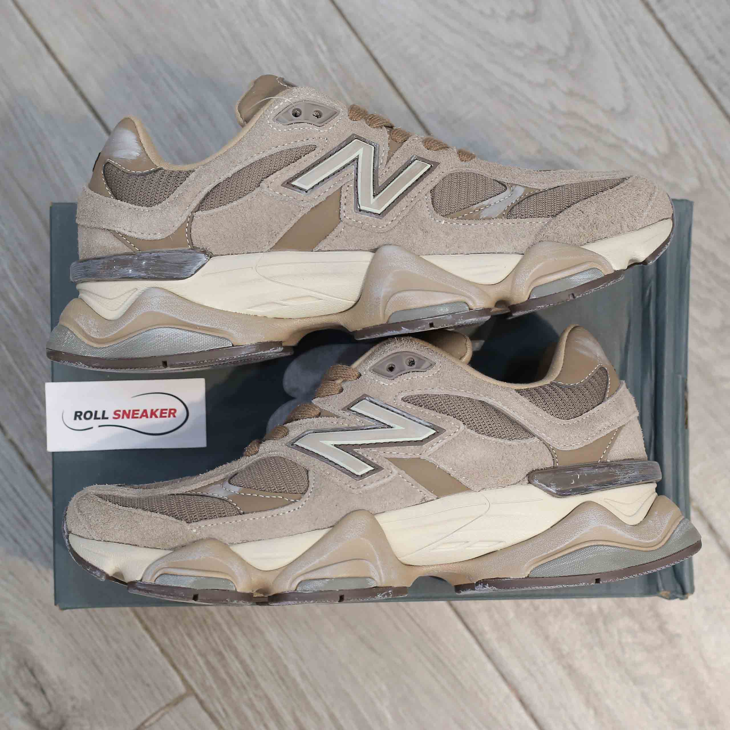 Giày New Balance 9060 Mushroom Timberwolf Like Auth