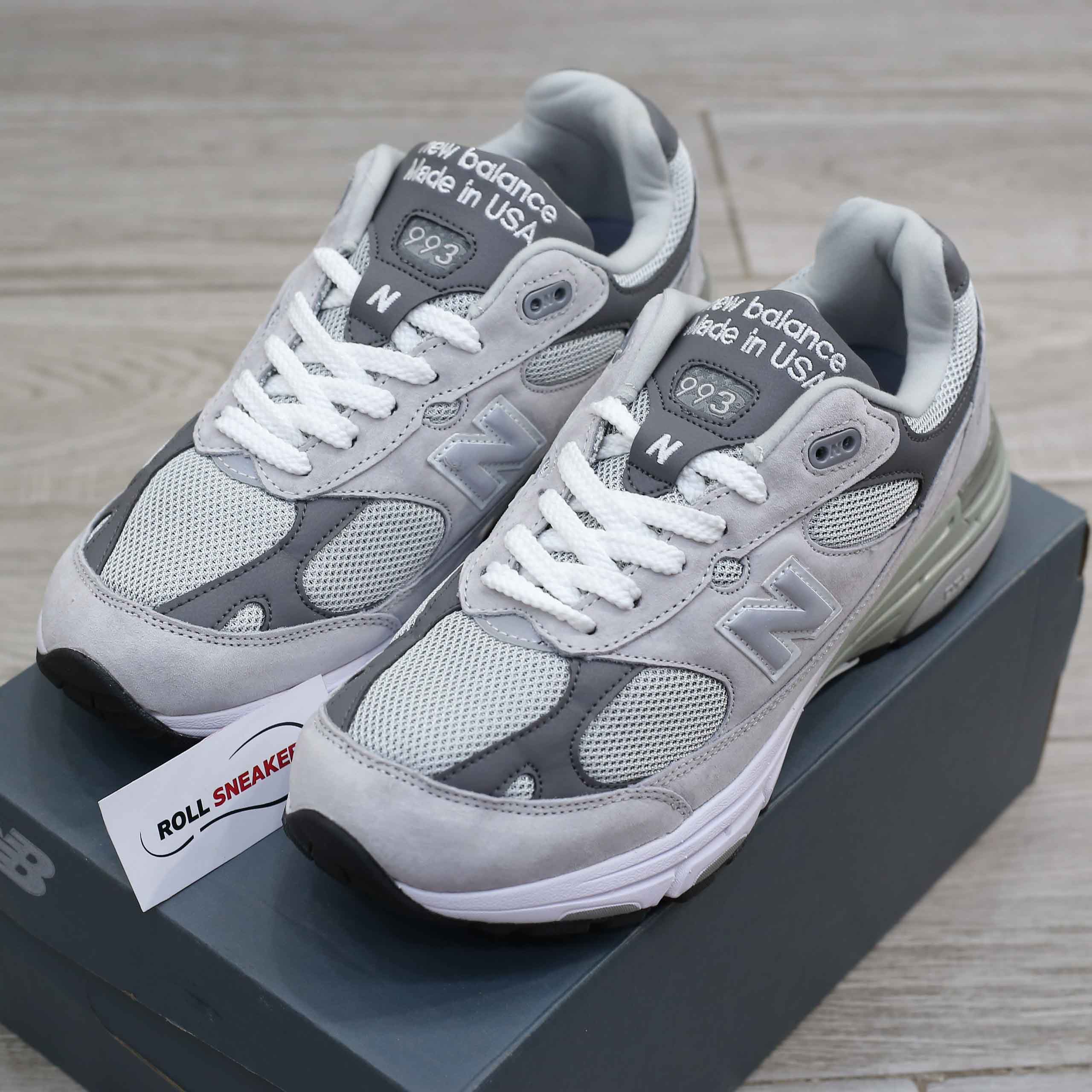 Giày New Balance 993 Made in USA ‘Grey White’ Like Auth