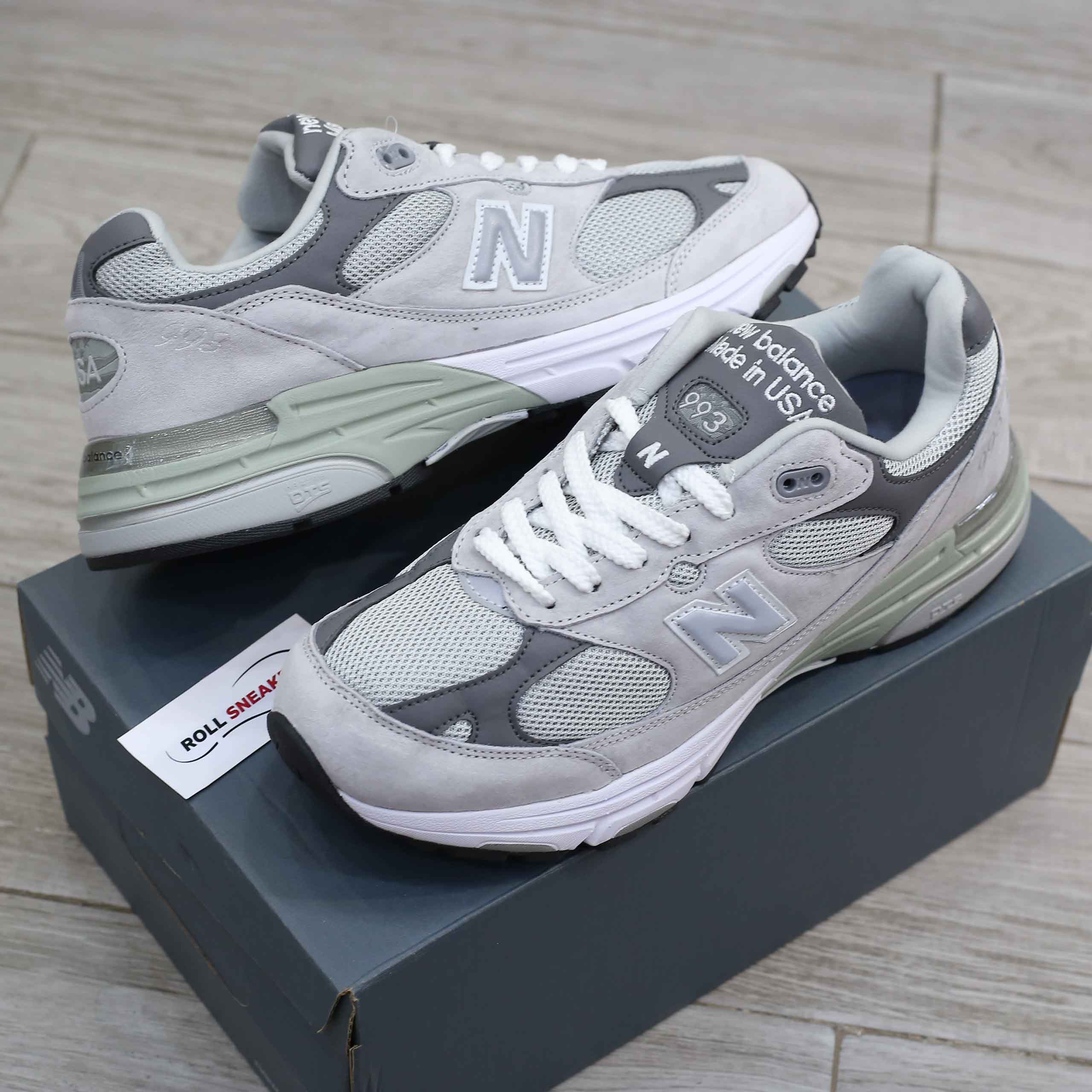 Giày New Balance 993 Made in USA ‘Grey White’ Like Auth