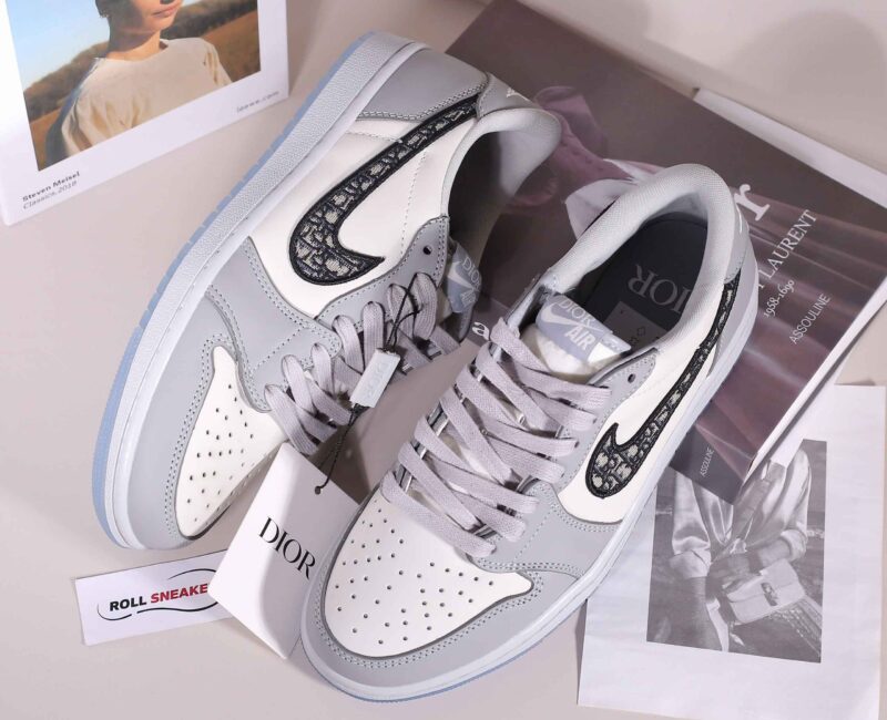 Giày Nike Air Jordan 1 Retro Low Dior Best Quality – Thanh Lý No Box New 100%