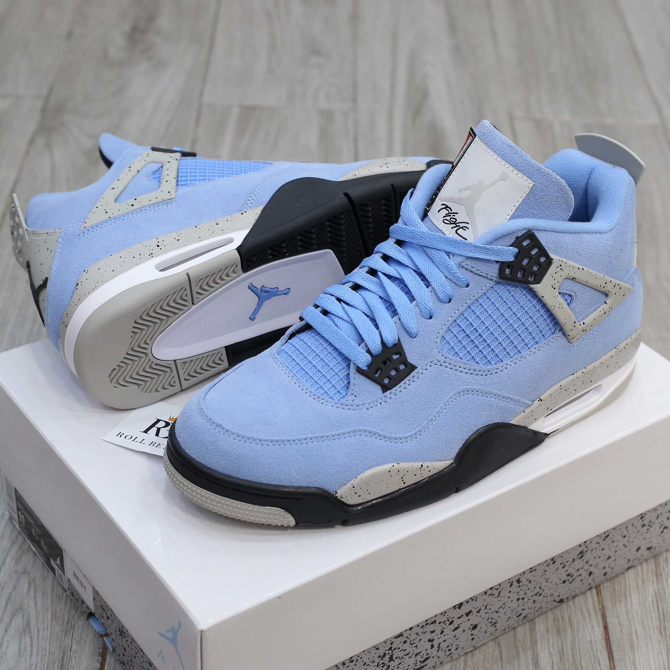 Giày Nike Air Jordan 4 Retro University Blue Best Quality