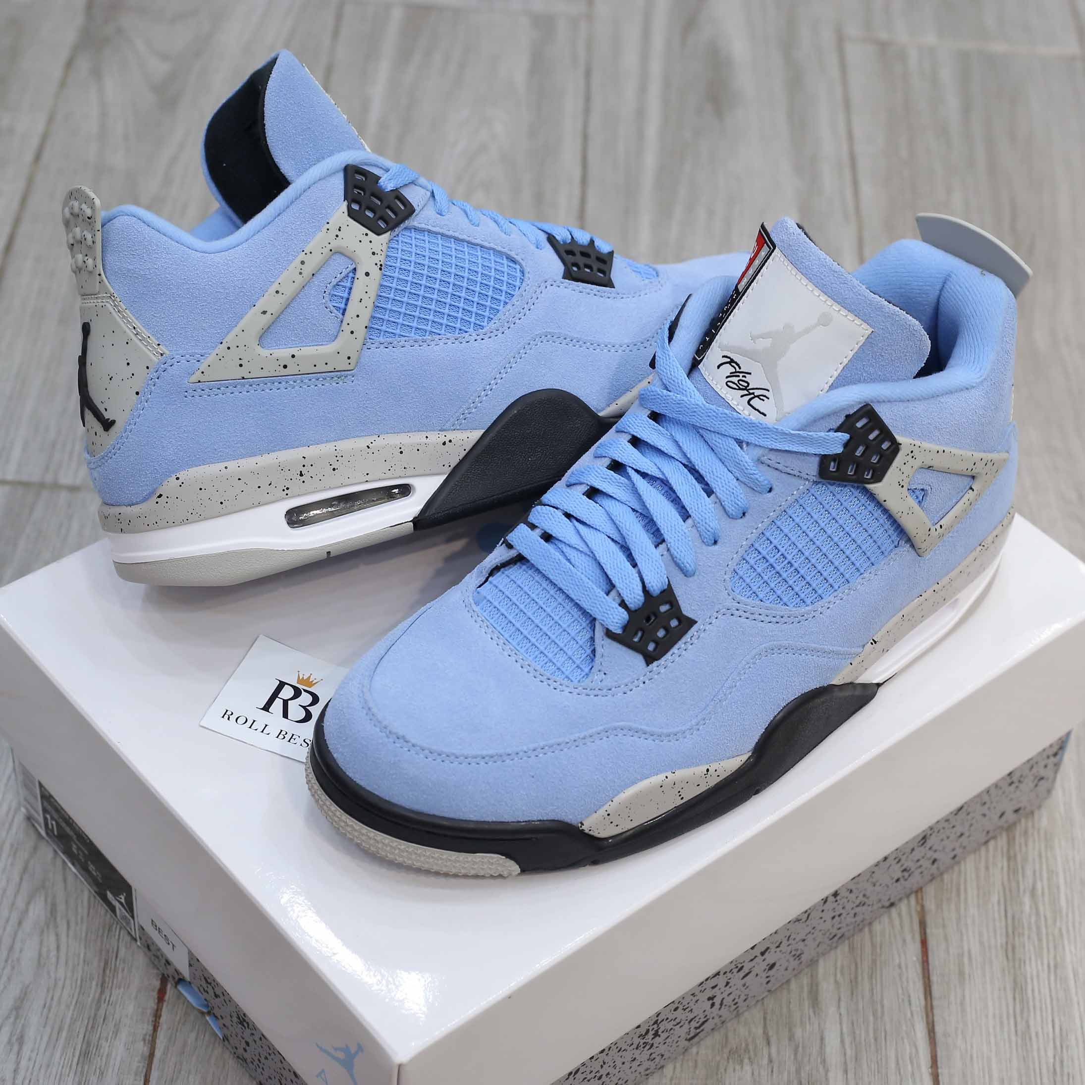 Giày Nike Air Jordan 4 Retro University Blue Best Quality