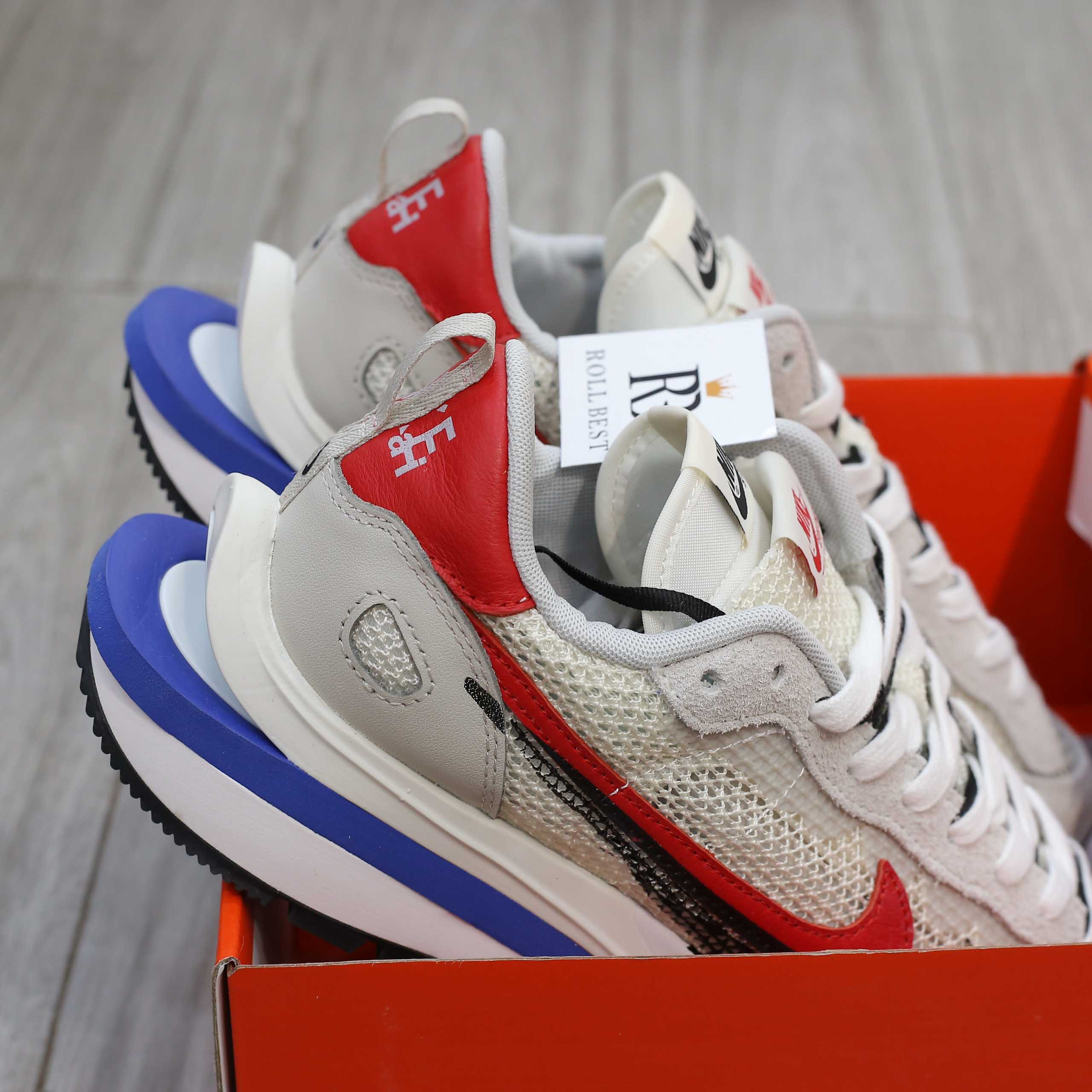 Giày Nike Sacai Vaporwaffle Sport Fuchsia Game Royal Best Quality