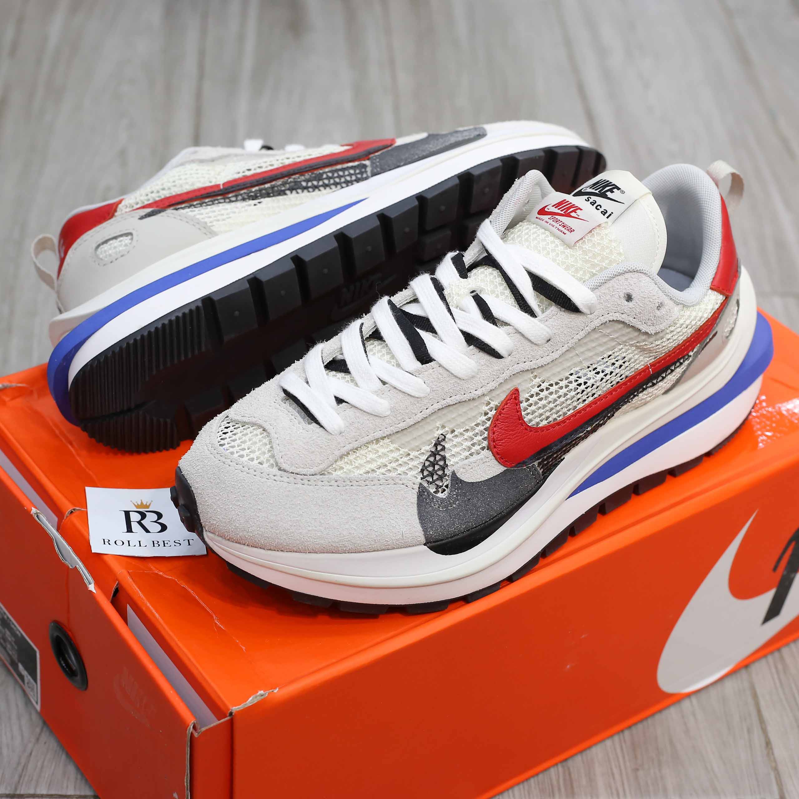 Giày Nike Sacai Vaporwaffle Sport Fuchsia Game Royal Best Quality