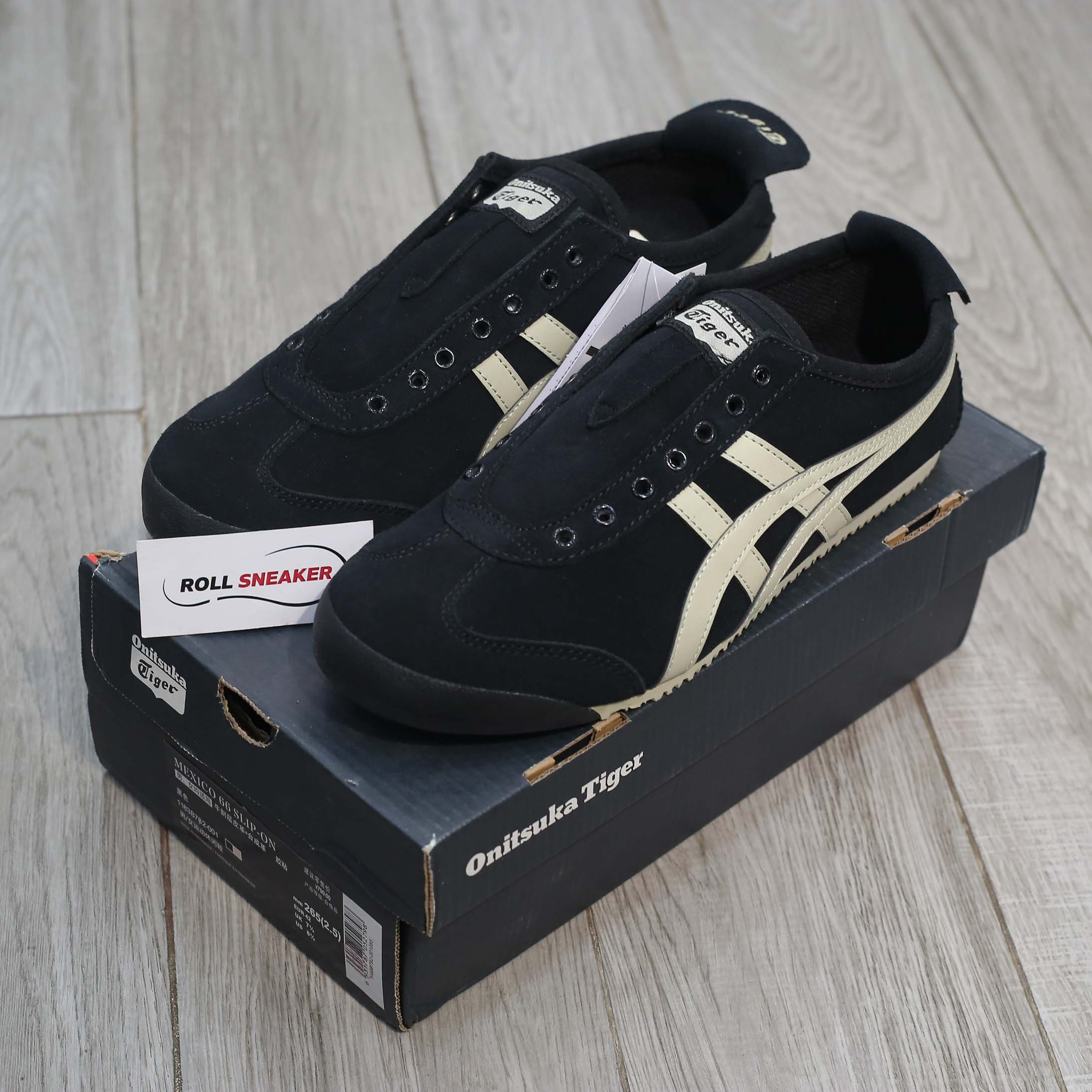 Giày Onitsuka Tiger Mexico 66 Slip-On ‘Black’ Like Auth