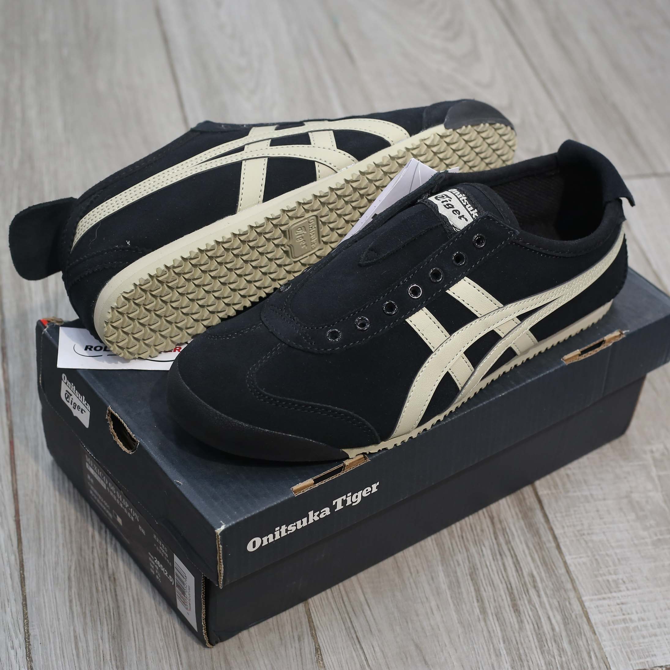 Giày Onitsuka Tiger Mexico 66 Slip-On ‘Black’ Like Auth