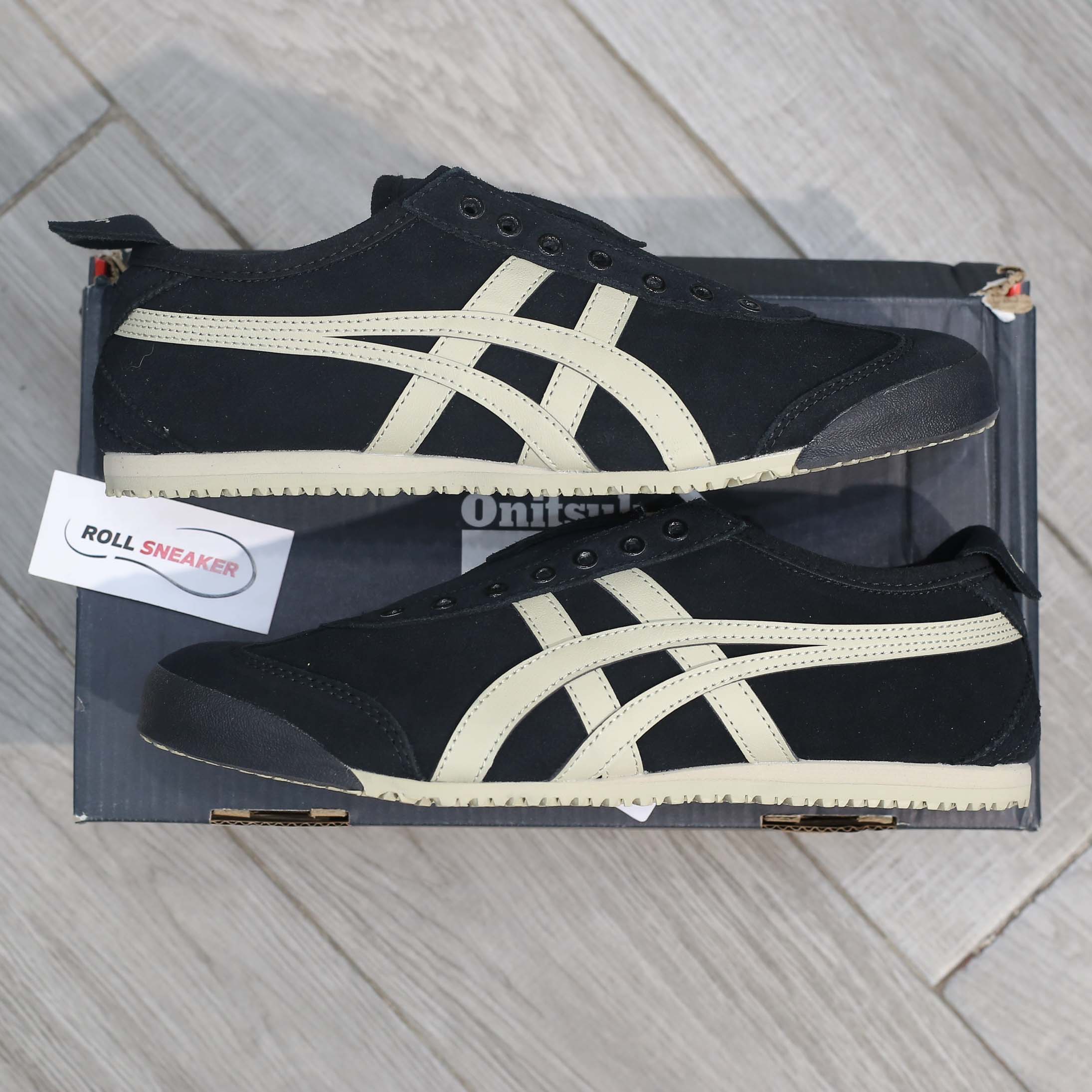 Giày Onitsuka Tiger Mexico 66 Slip-On ‘Black’ Like Auth