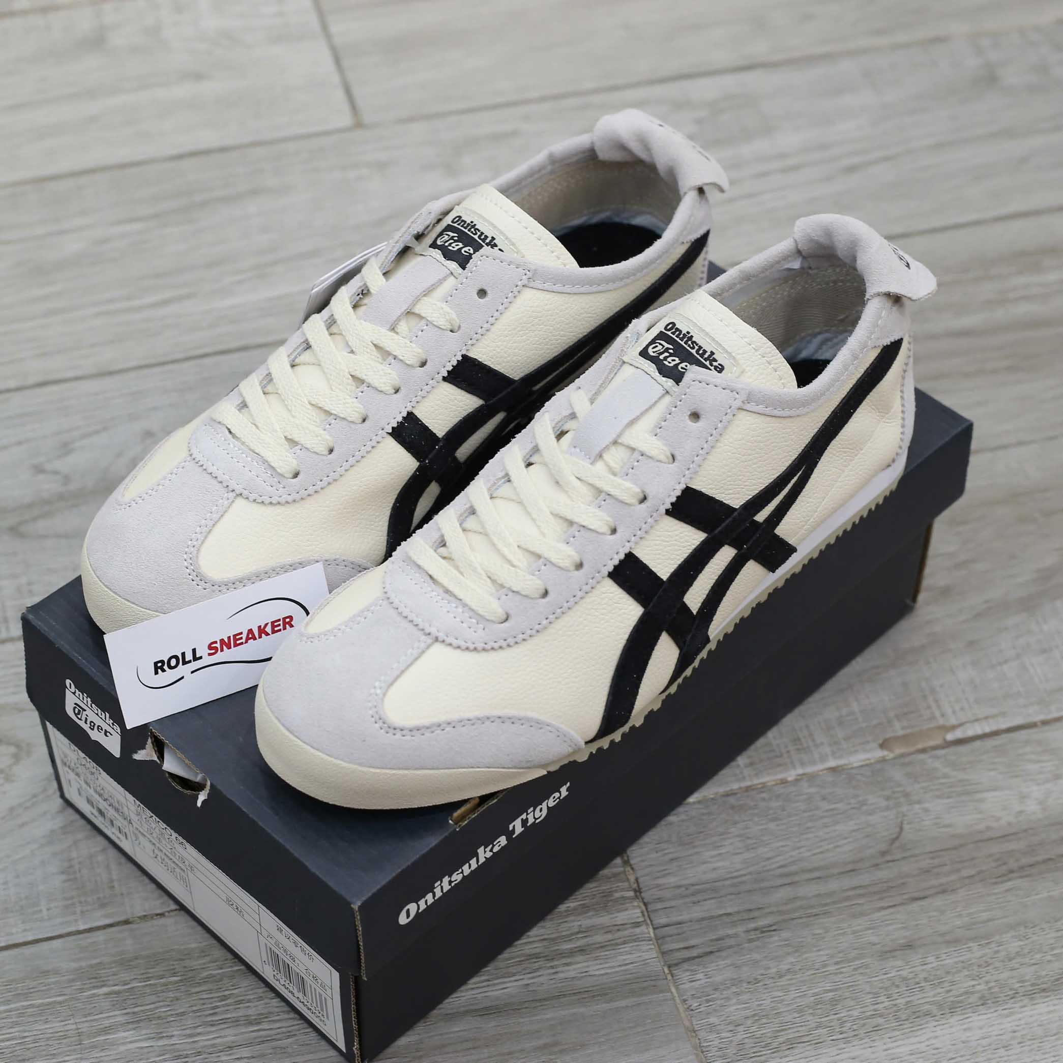 Giày Onitsuka Tiger Mexico 66 Vin White Black Like Auth