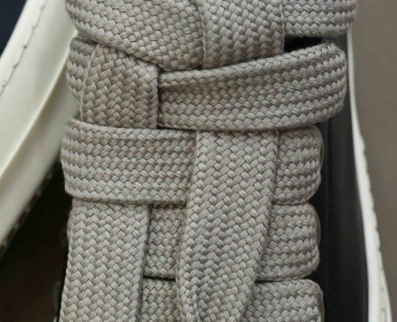 Giày Rick Owens Jumbo Lace Low Sneakers Leather Black Best Quality