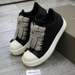 Giày Rick Owens Jumbo Lace Low Sneakers Leather Black Best Quality