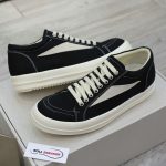 Giày Rick Owens Vintage ‘Black Milk White’ Canvas Like Auth