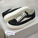 Giày Rick Owens Vintage ‘Black Milk White’ Canvas Like Auth