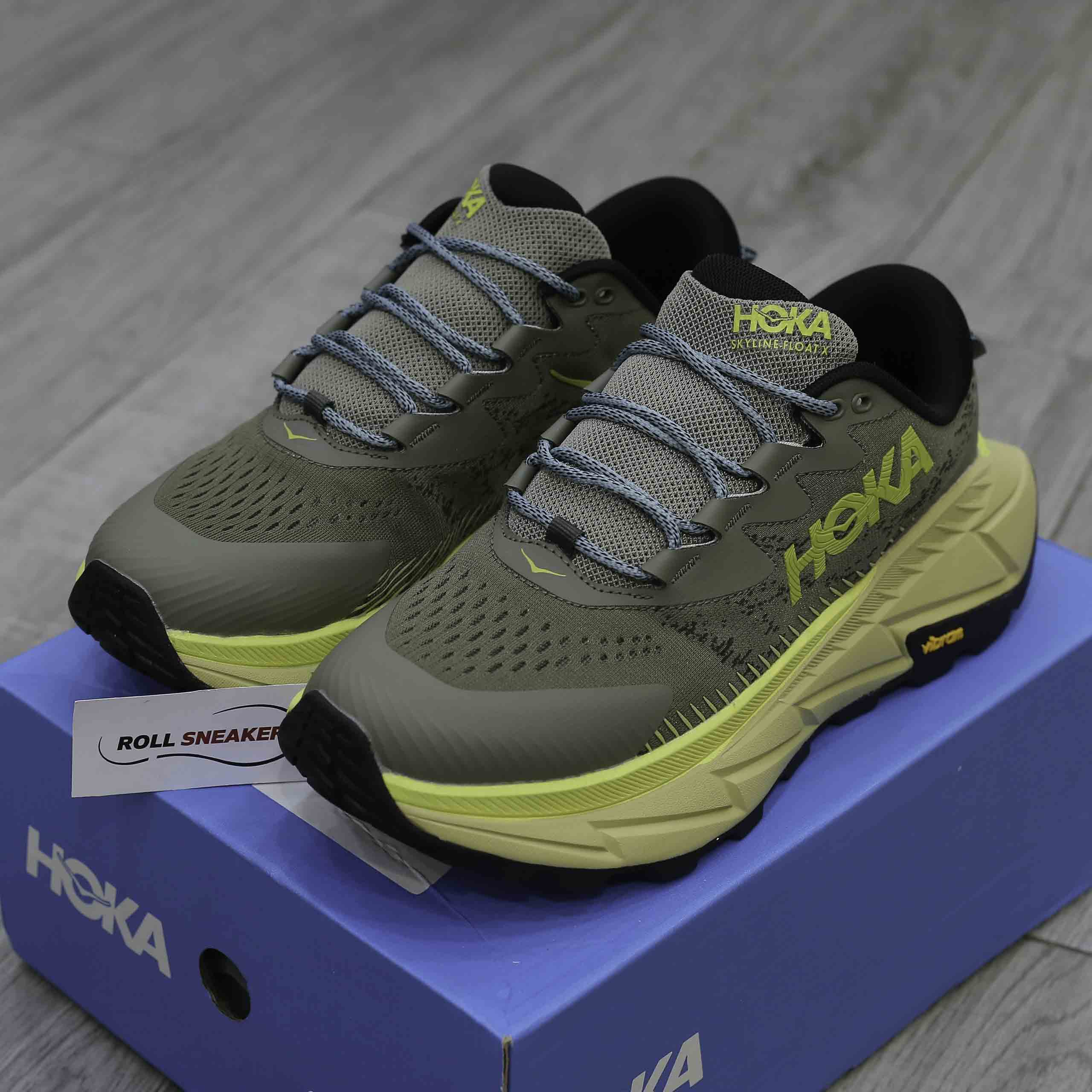 Giầy Hoka Skyline Float - Olive like Auth