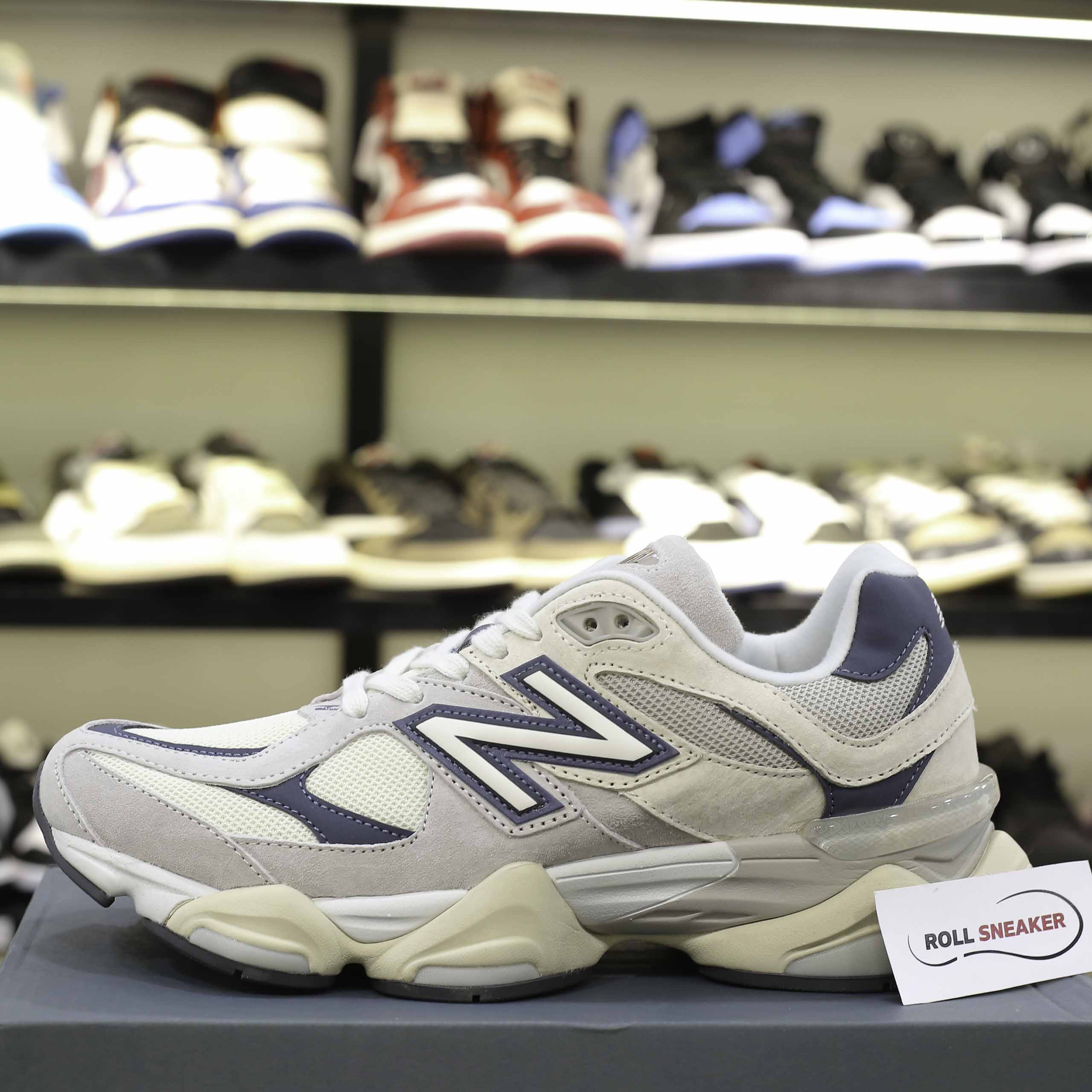 Giày New Balance 9060 - Grey Beige Like Auth