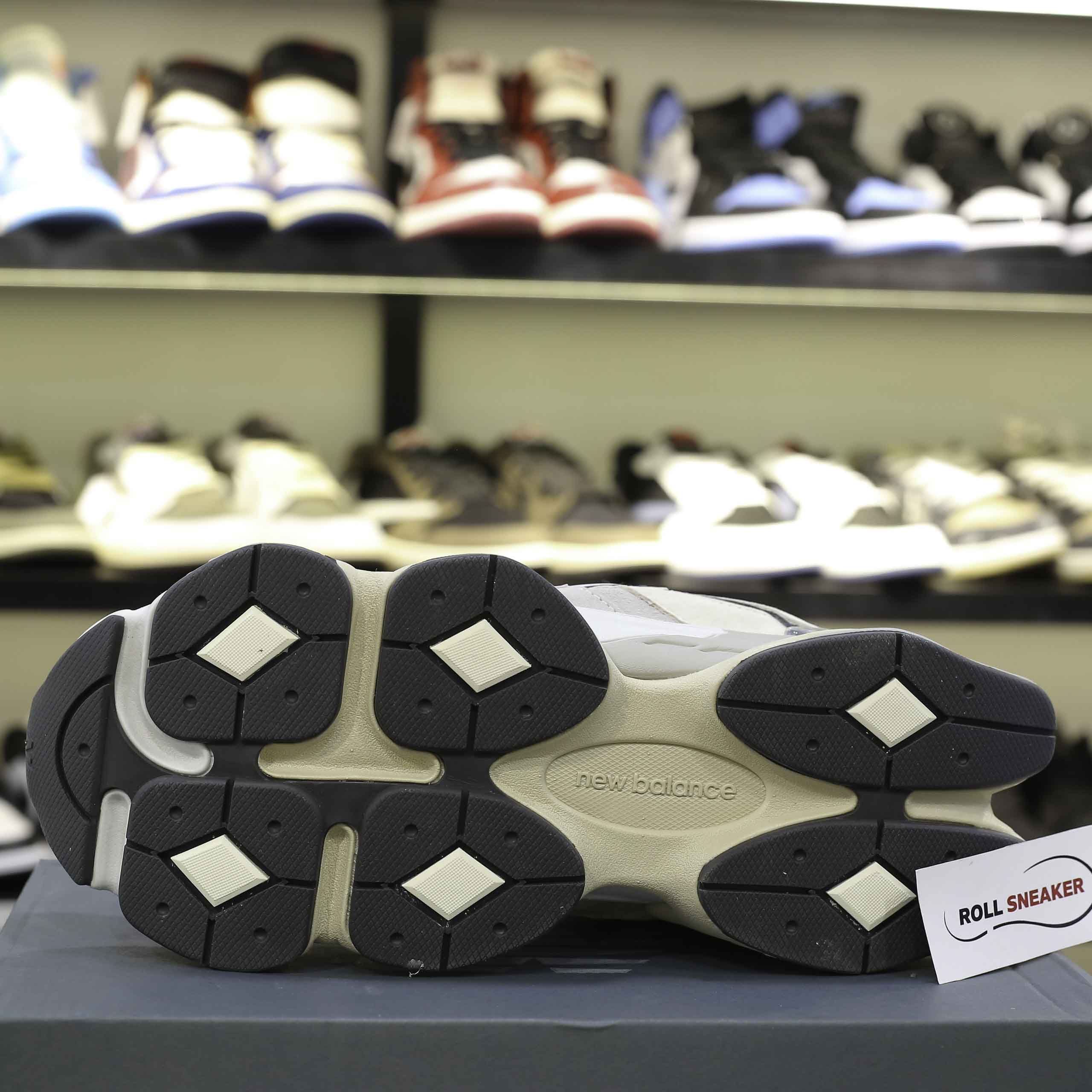 Giày New Balance 9060 - Grey Beige Like Auth